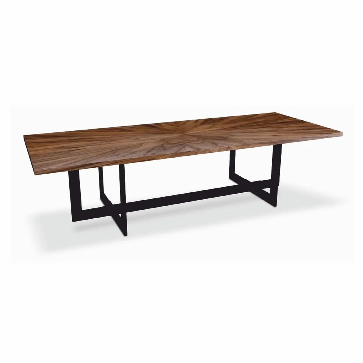 Luxury dining table brown / black 310 cm - dining room furniture