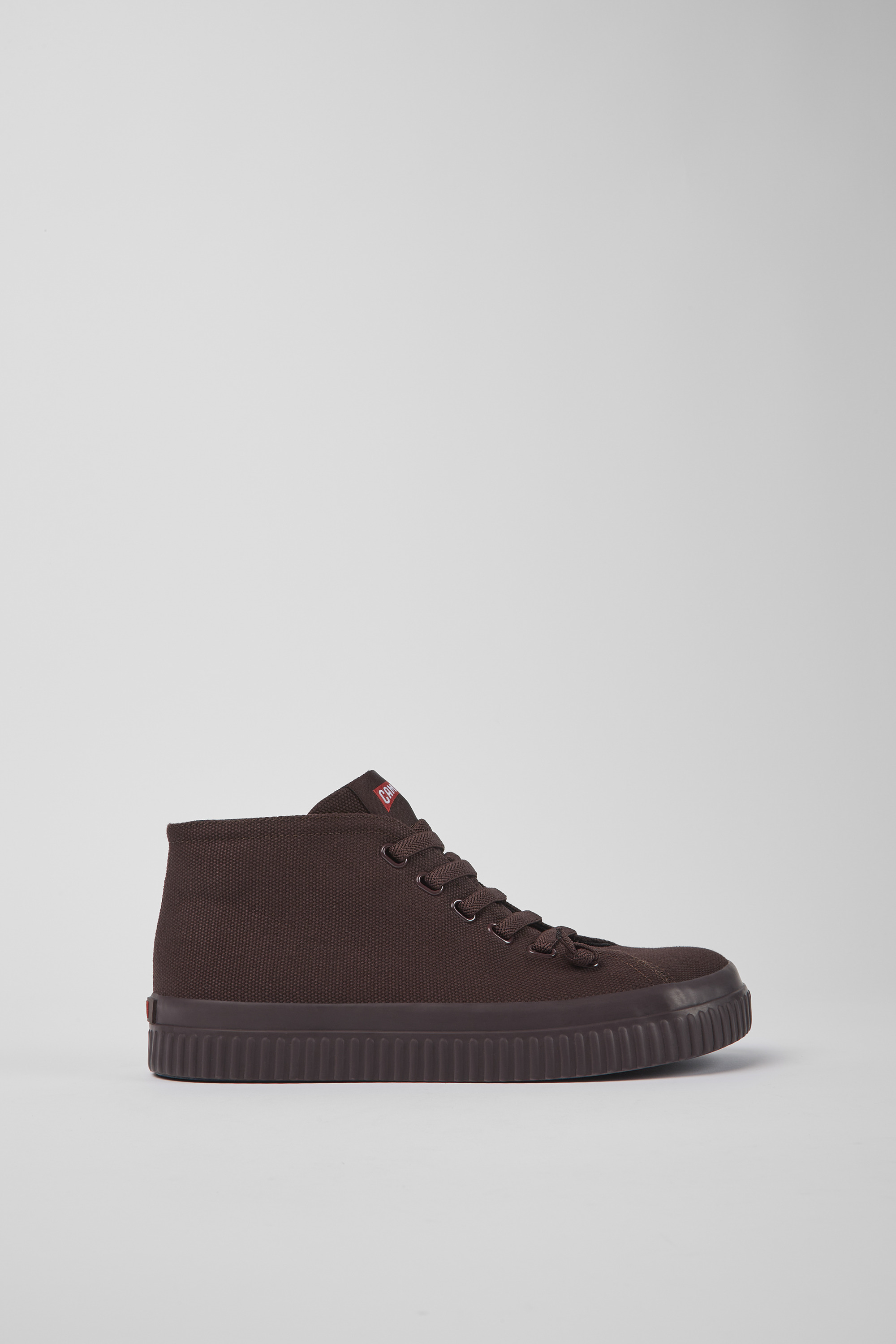 Peu Roda - Burgundy recycled cotton sneakers for women