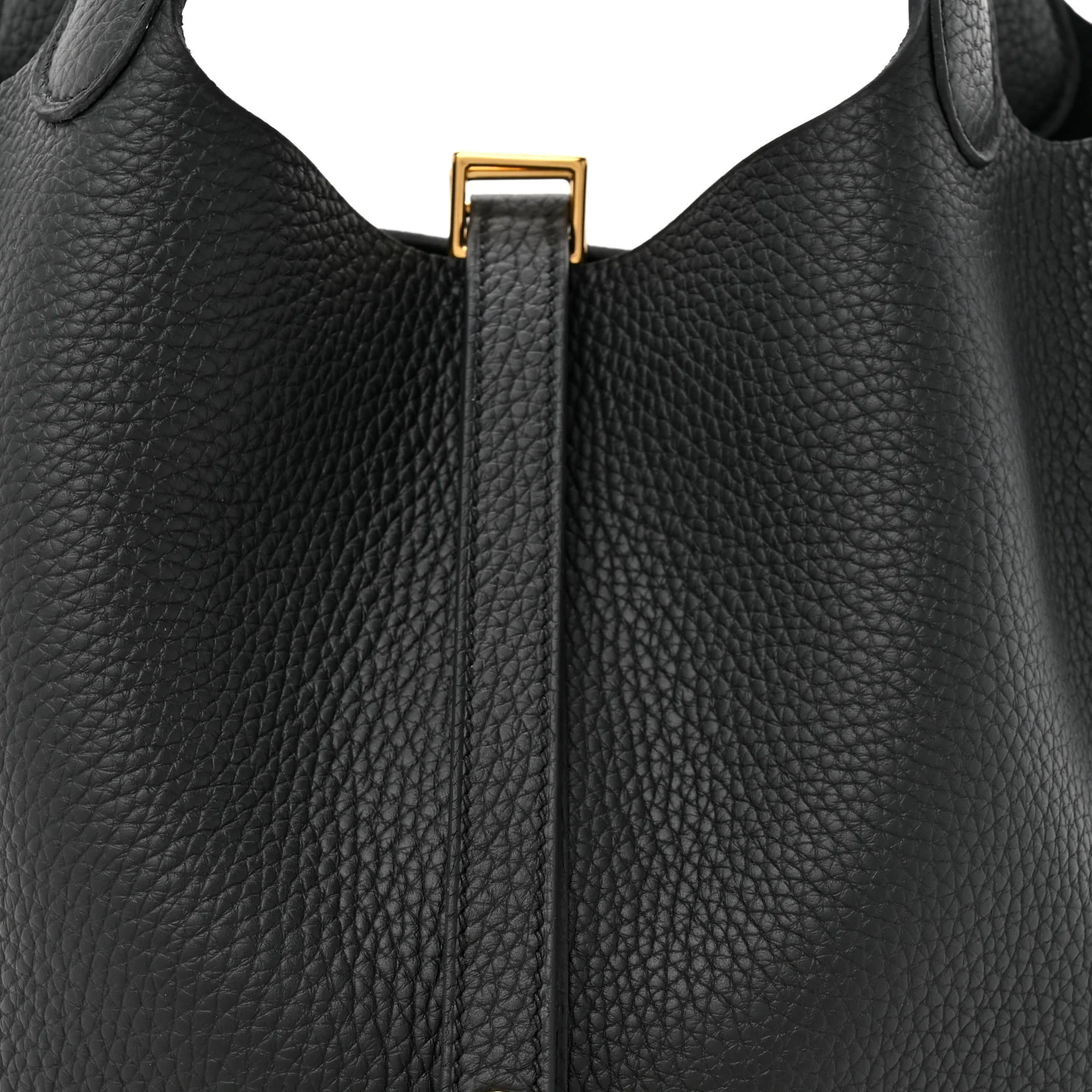 Taurillon Clemence Picotin Lock 22 MM Black - Top Club