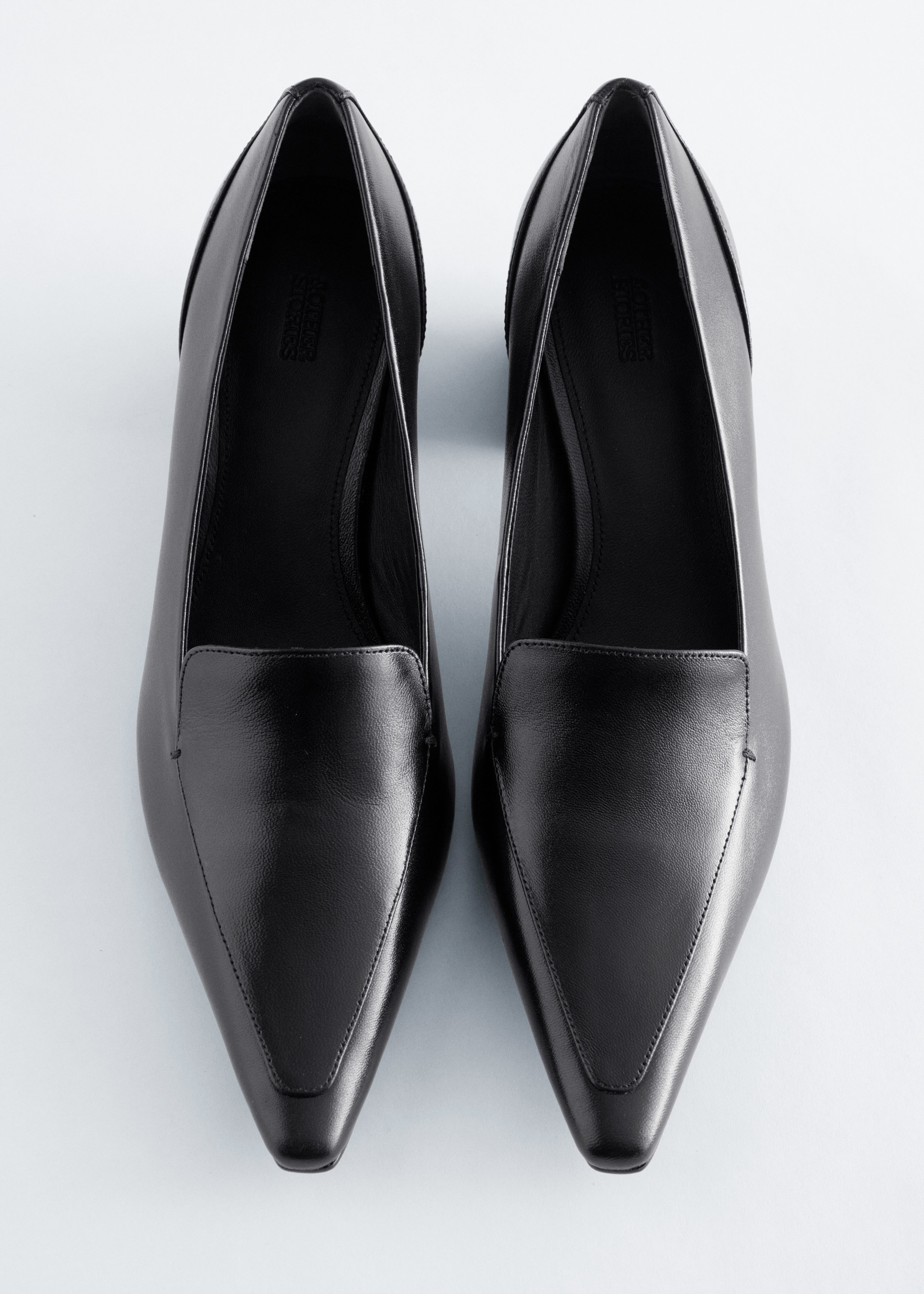 & Other Stories LEATHER LOAFER PUMPS