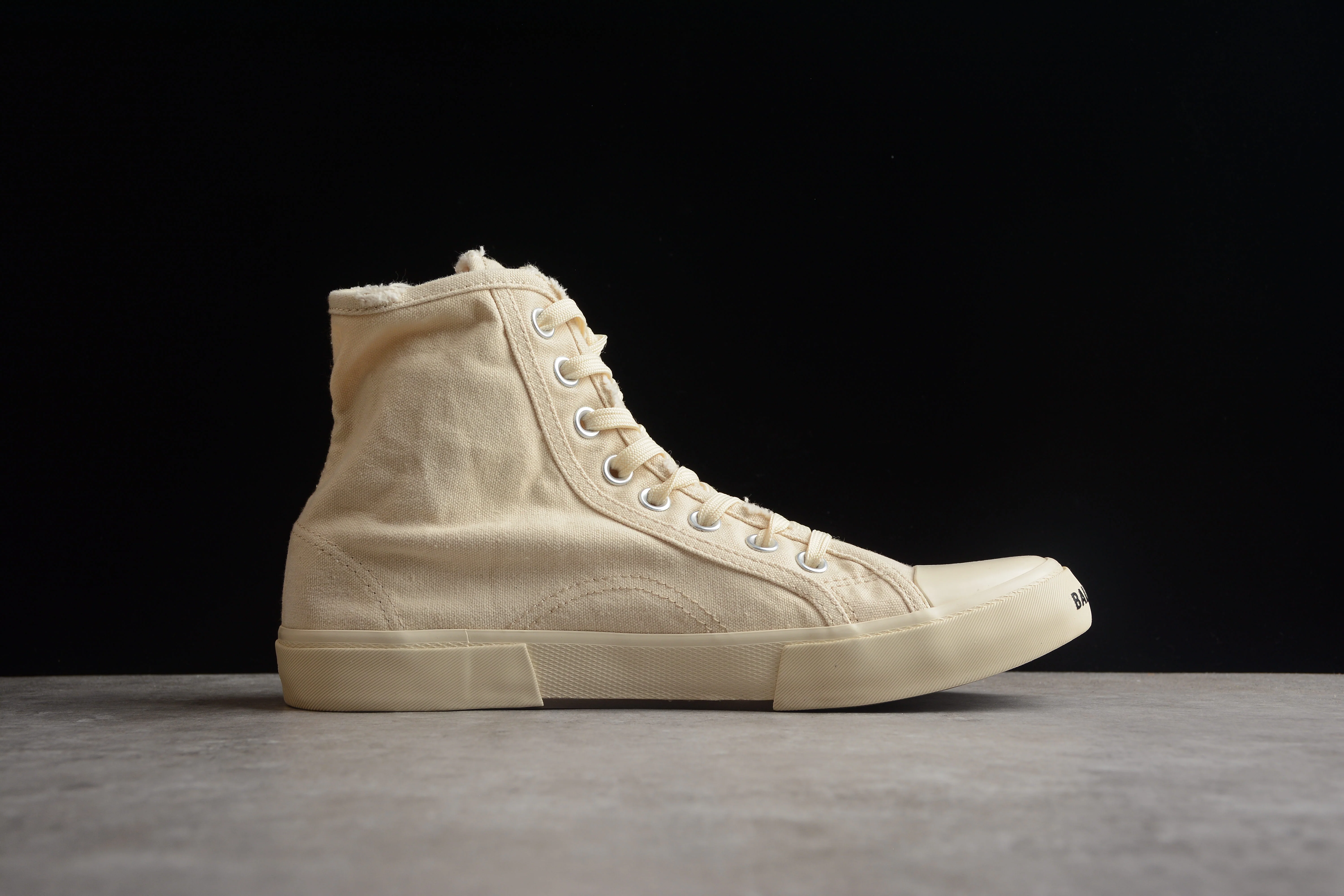 Balenciaga Paris Distressed High Canvas – Cream - Sneaker Replica Workshop