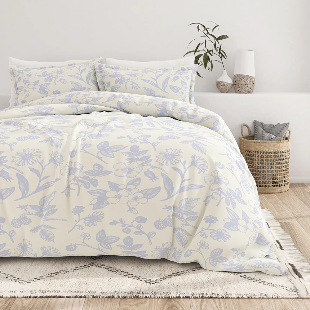 Garden Pattern 3-Piece Duvet Cover Set (Sale)