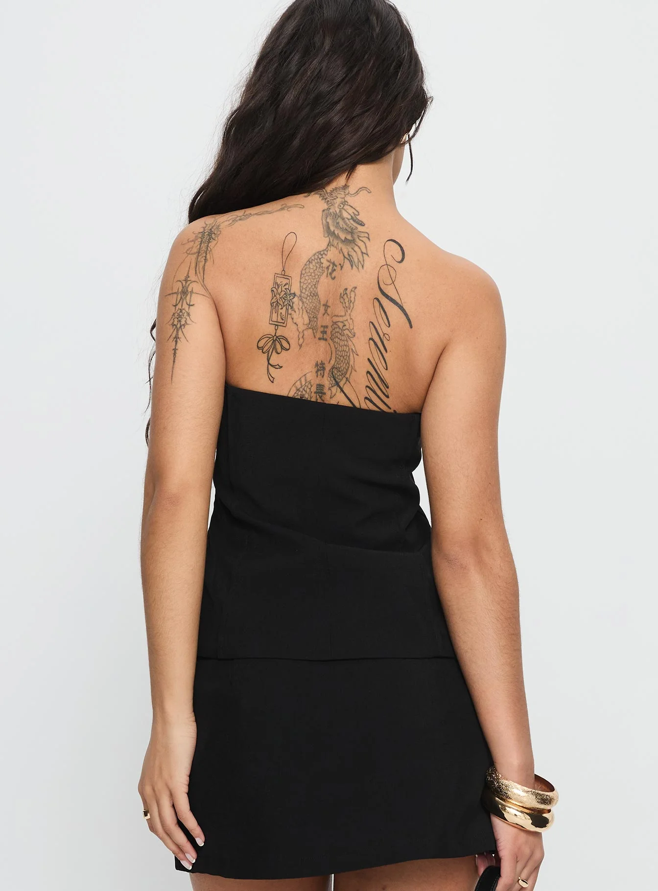 Lavish Living Strapless Top Black