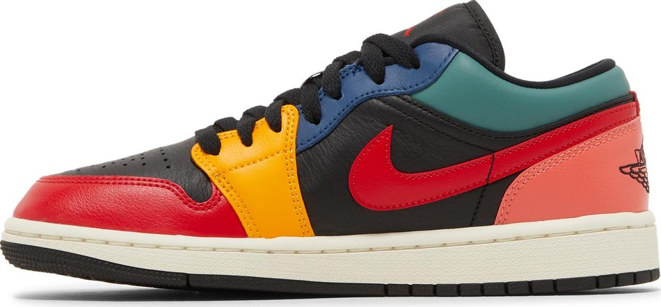 Wmns Air Jordan 1 Low SE  Black Multi-Color  DN3739-060 - Sneaker Replica Workshop