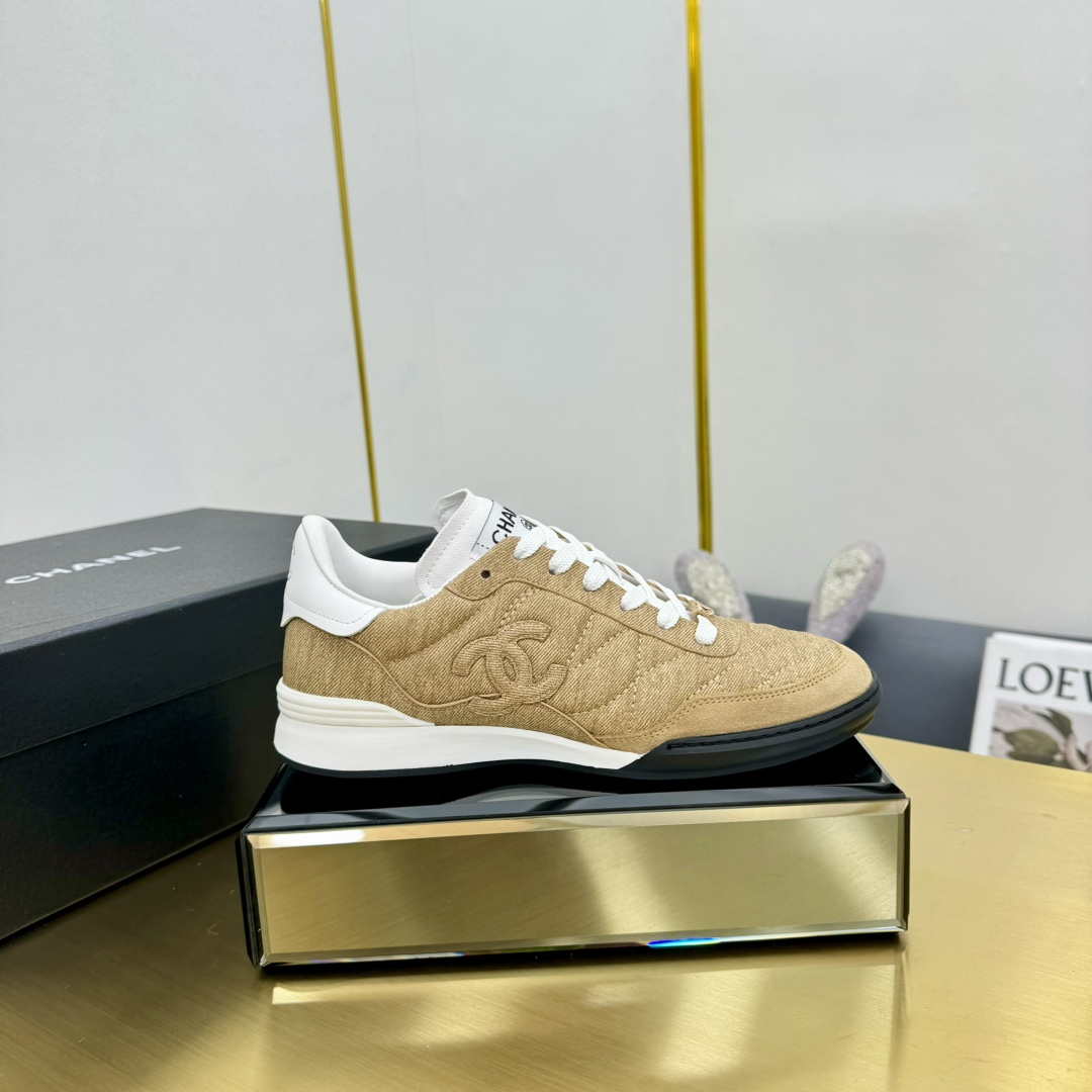 Chanel G45839 Women 24B Trainers Shiny Calfskin Calfskin   Suede Calfskin C91253 - Sneaker Replica Workshop