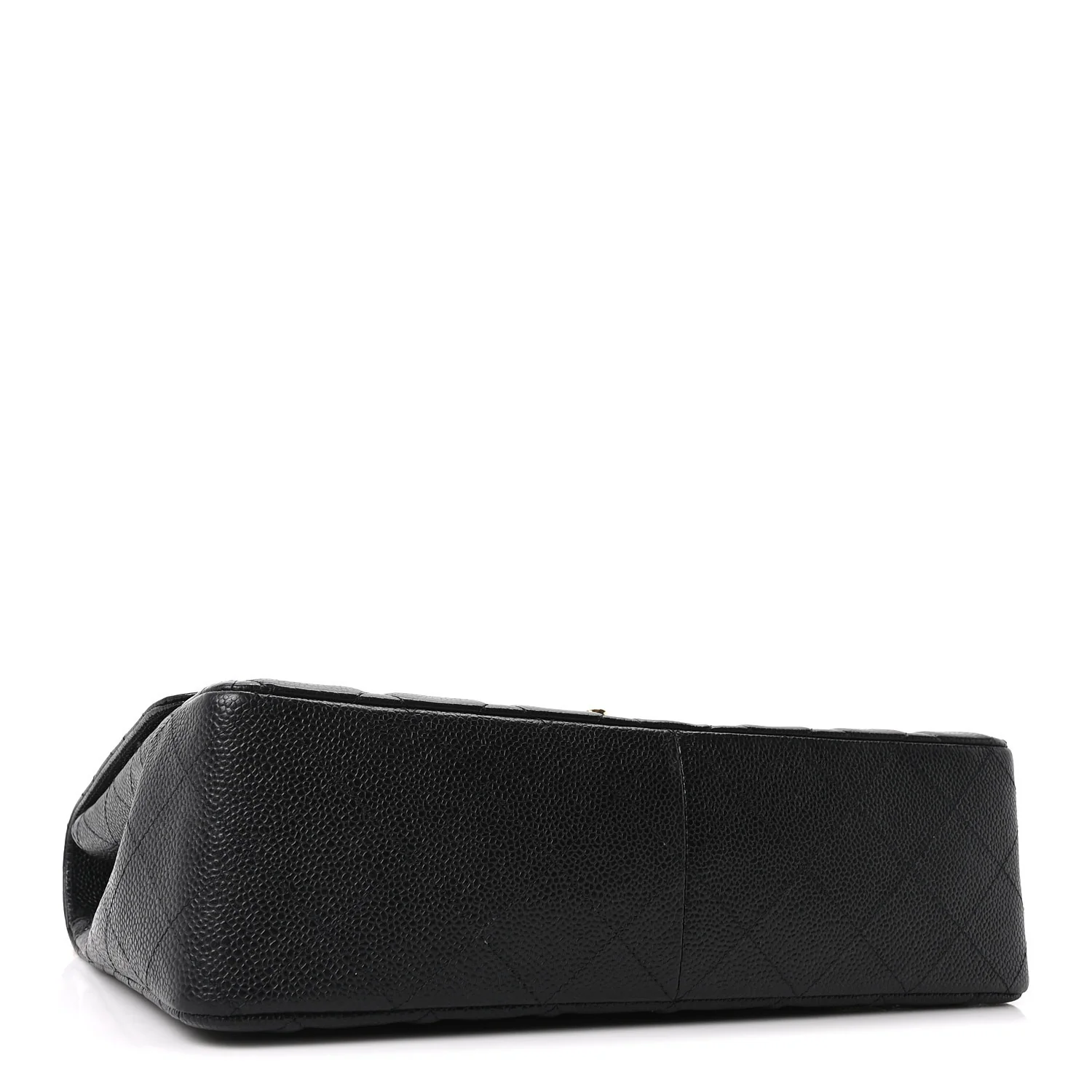 Caviar Quilted Jumbo Single Flap Black - Top Club
