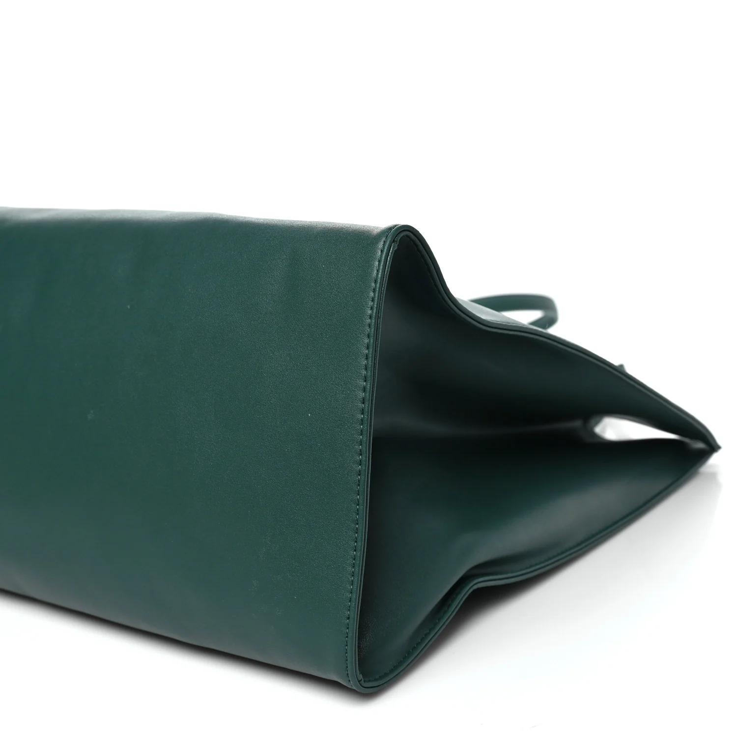 Vegan Leather Large Shopping Bag Dark Olive - Top Club