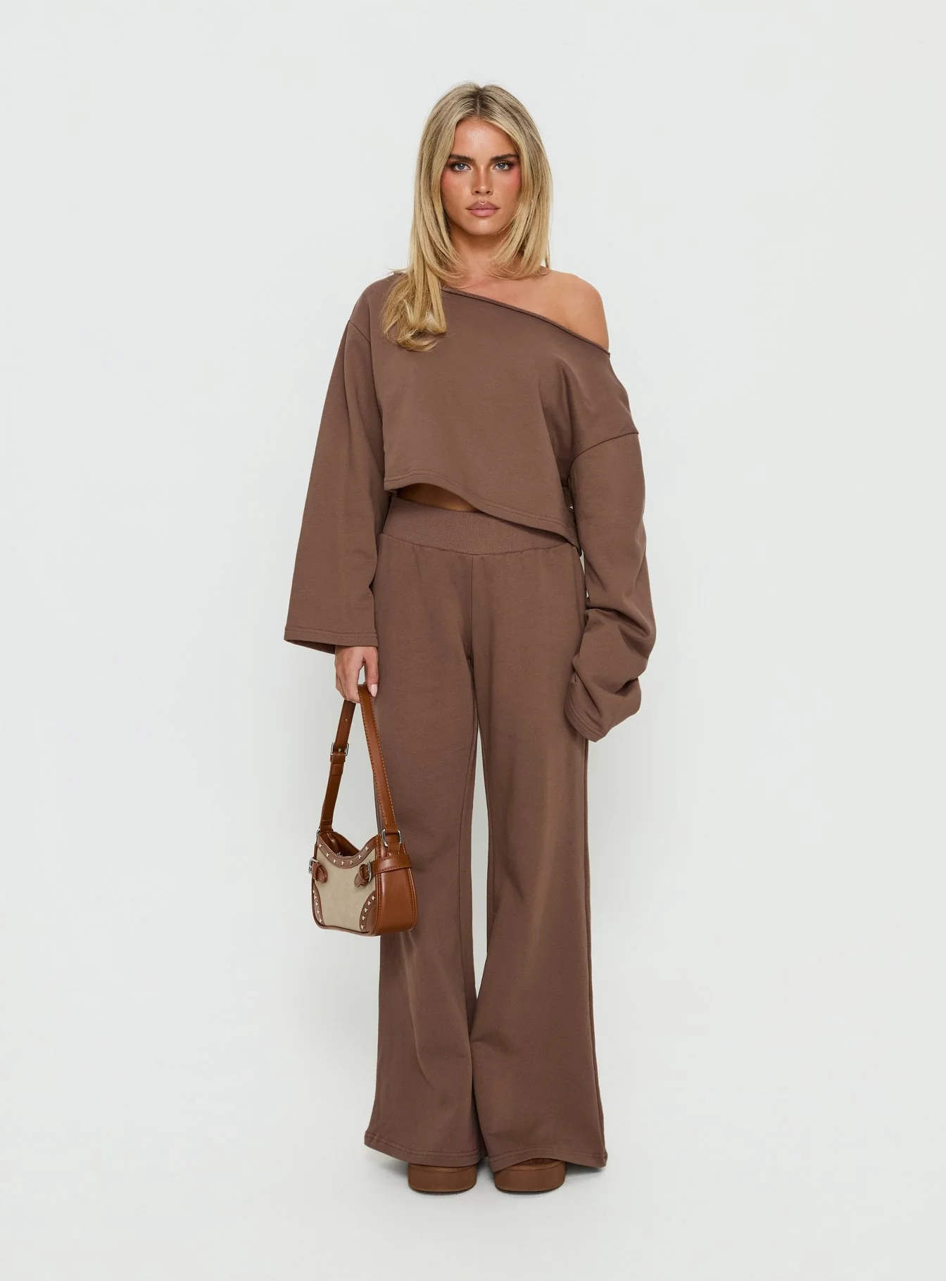 Peaks Flared Track Pants Cocoa