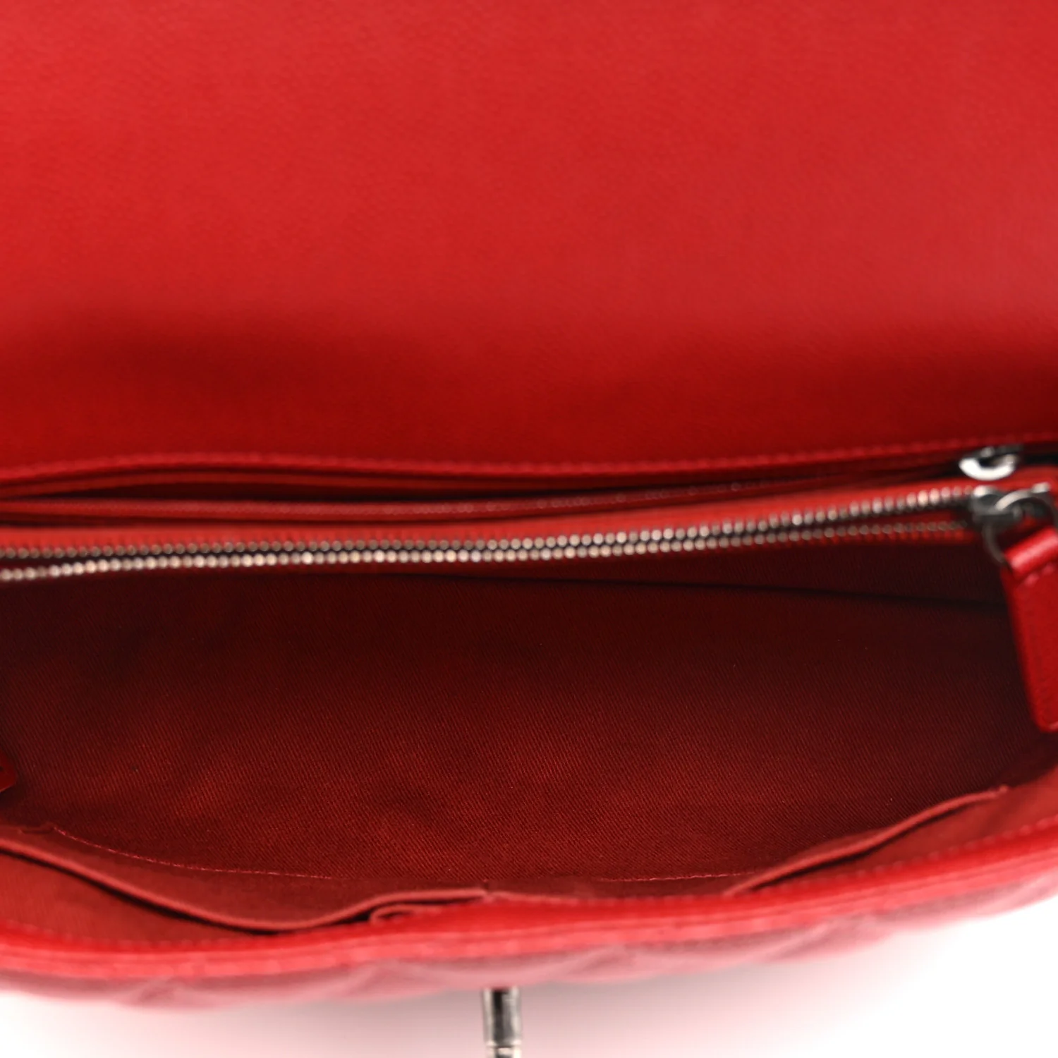 Caviar Quilted Medium Coco Handle Flap Red - Top Club
