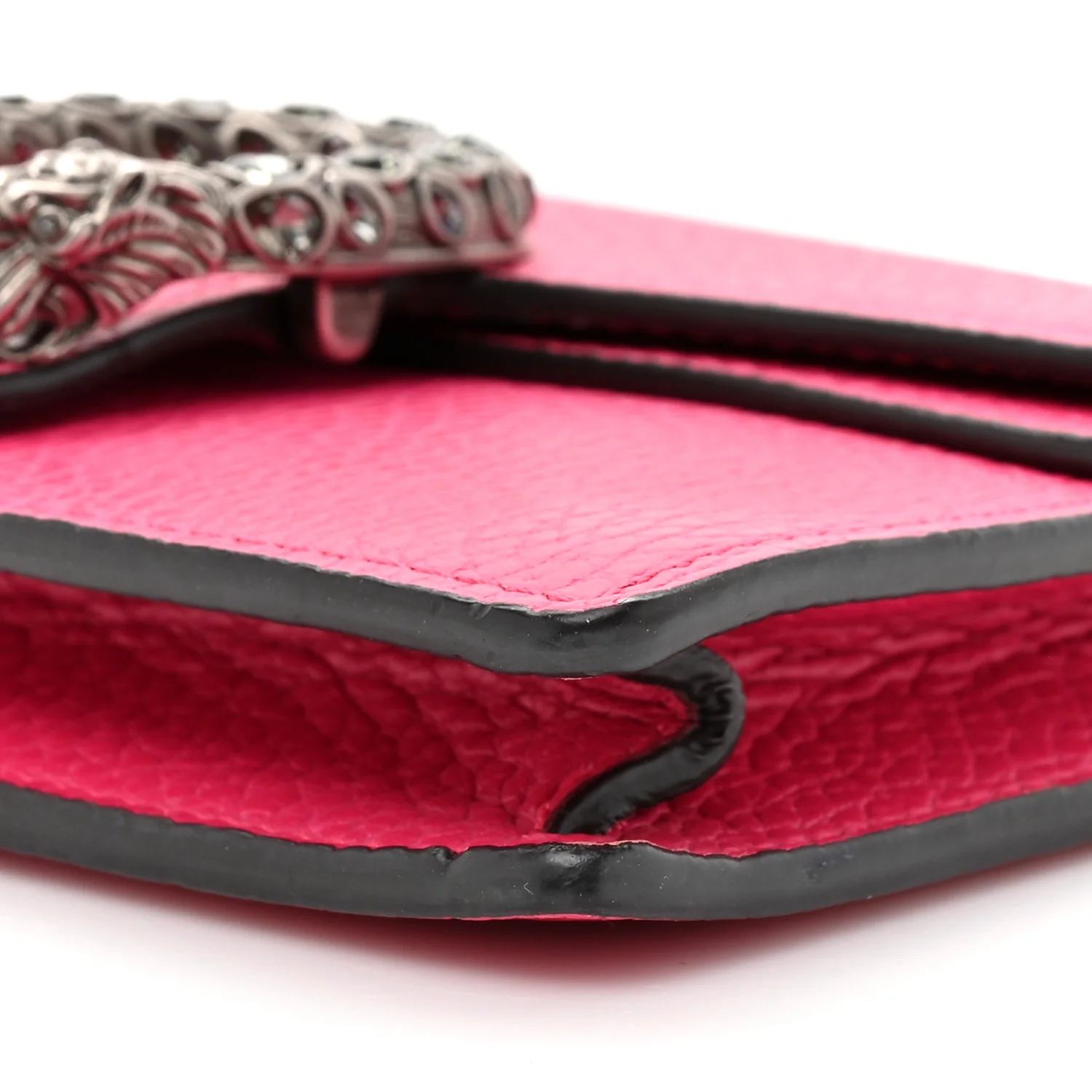 Dollar Calfskin Crystal Super Mini Dionysus Shoulder Bag Box Pink Black Diamond - Top Club
