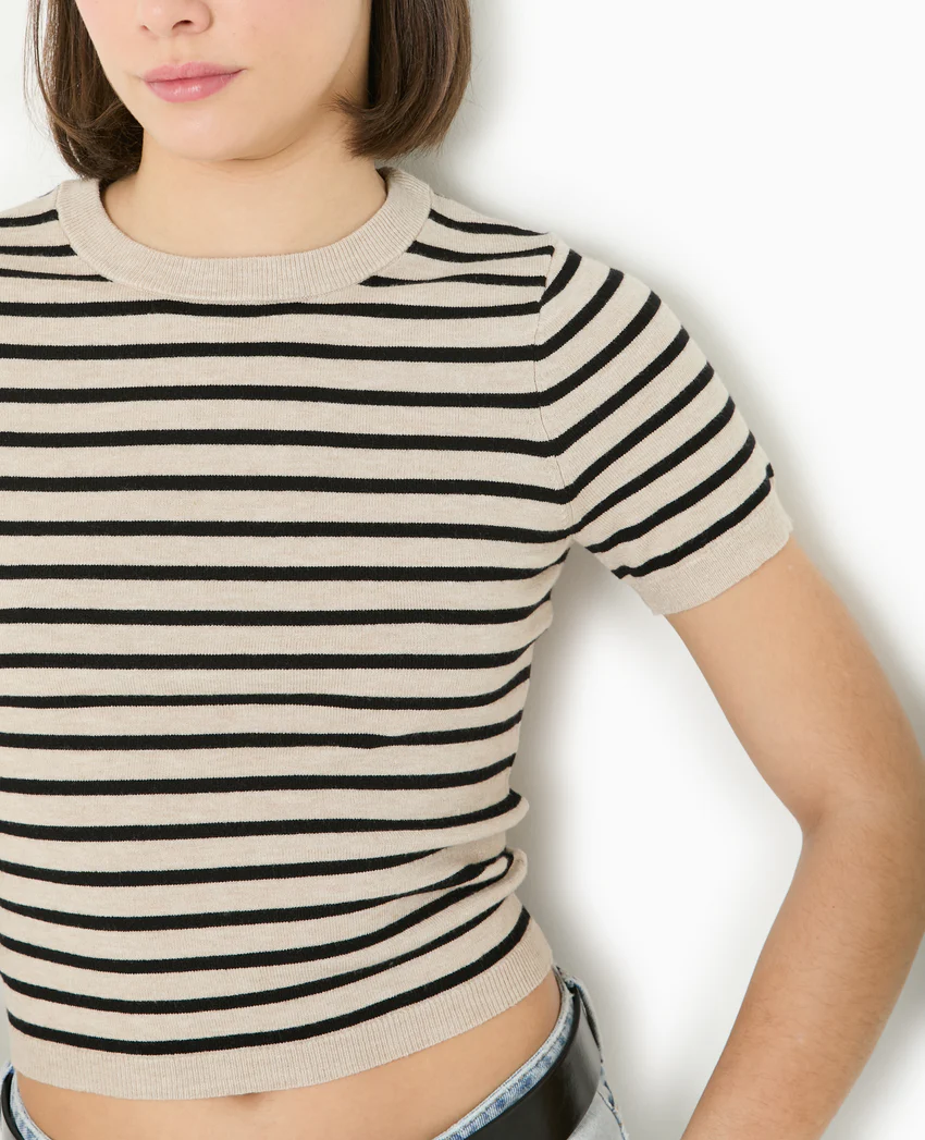 Pimkie Pull manches courtes en maille fine