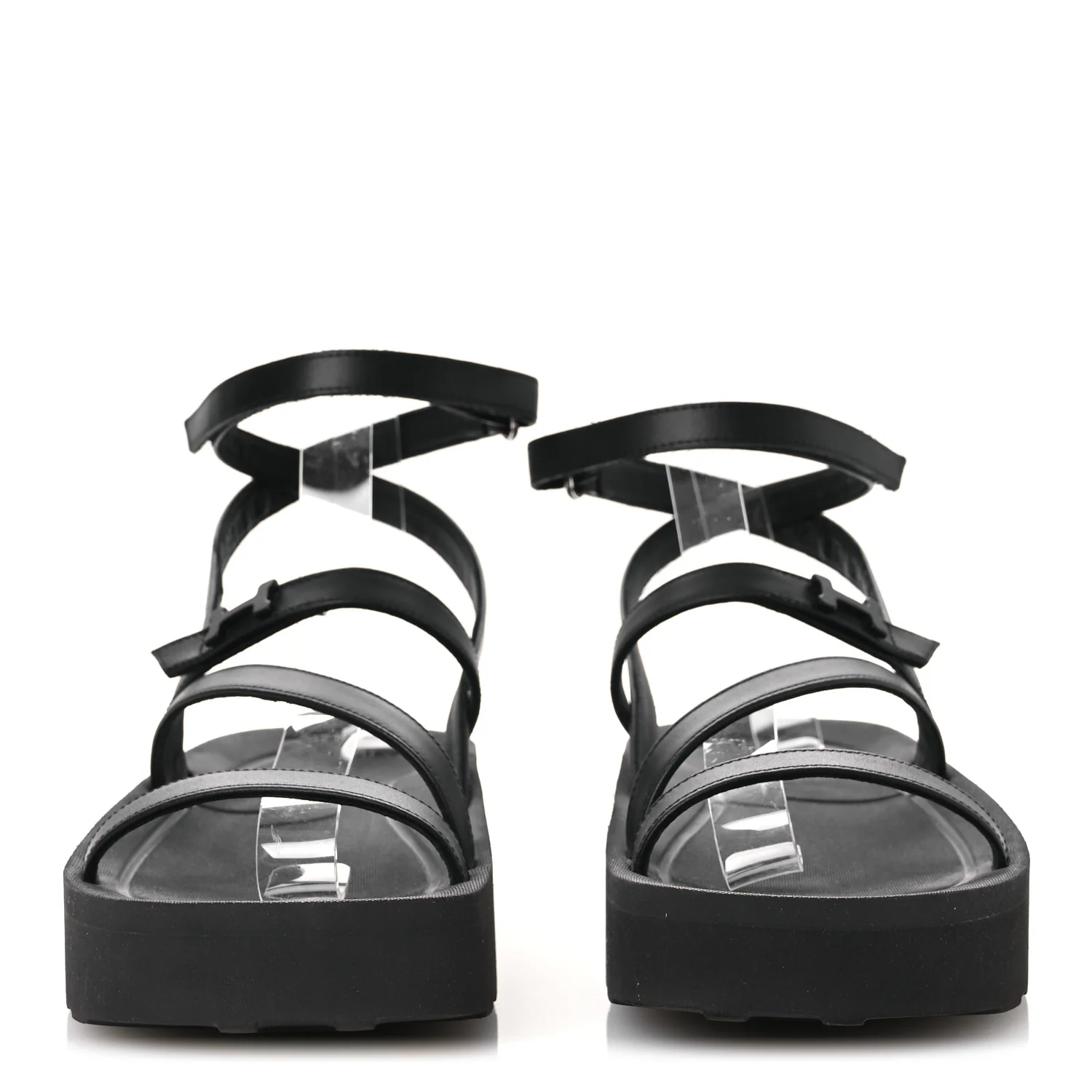 Nappa Liberte Sandals 38 Black - Top Club
