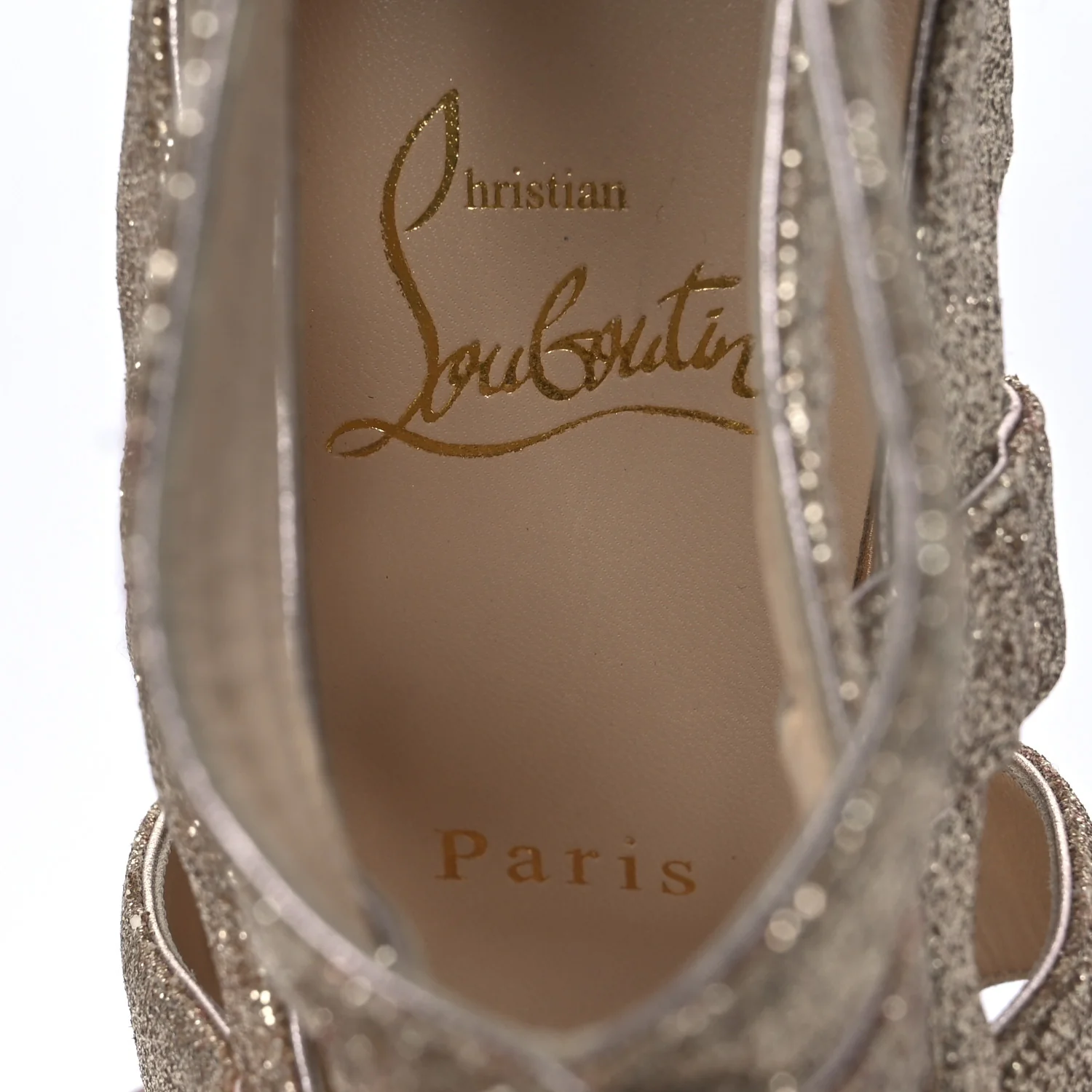 Glitter Mini Specchio Balota Platform Sandals 37.5 Gold - Top Club