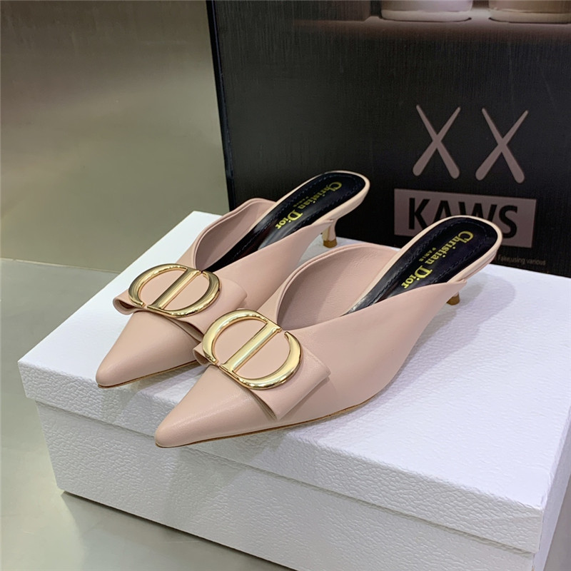 Dior spring and summer new jelly-colored pointed mules - Sneaker Replica Workshop