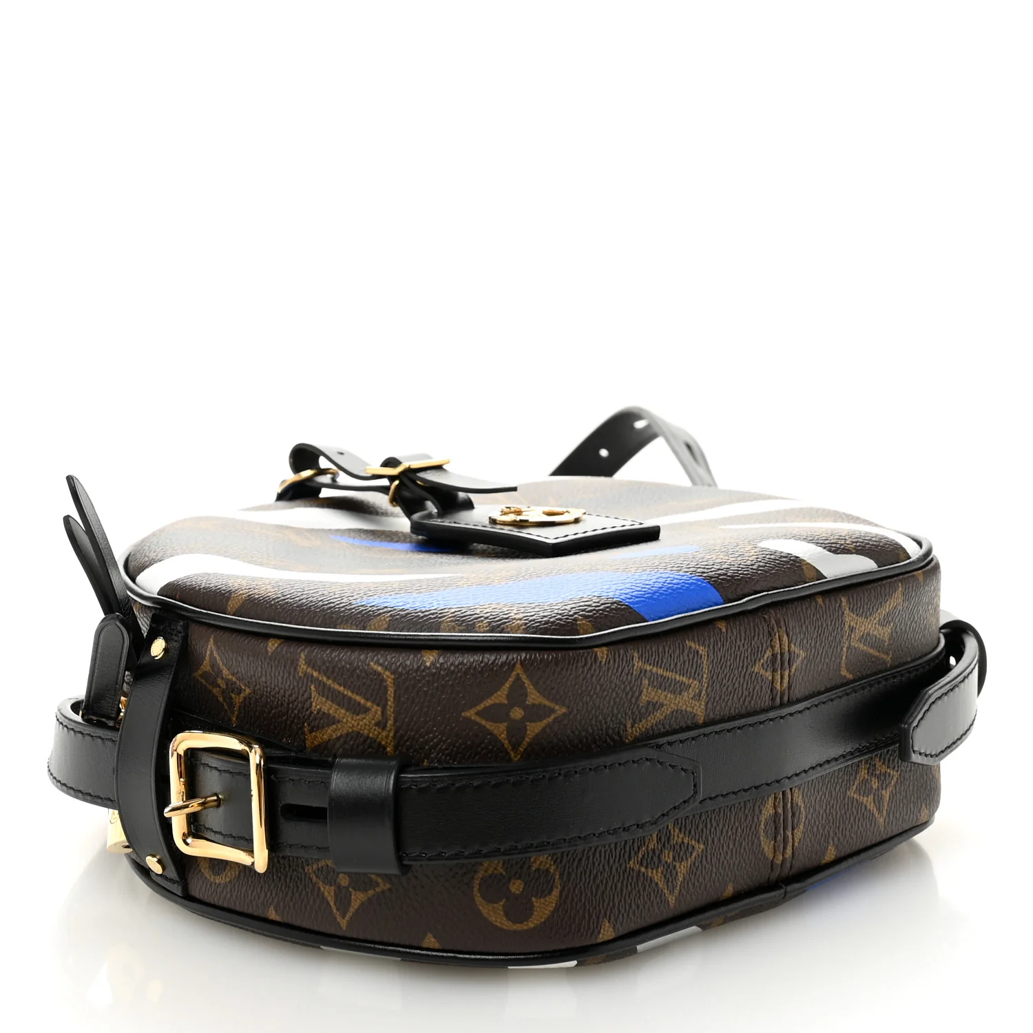 X LOL Monogram Boite Chapeau Souple Blue Silver - Top Club