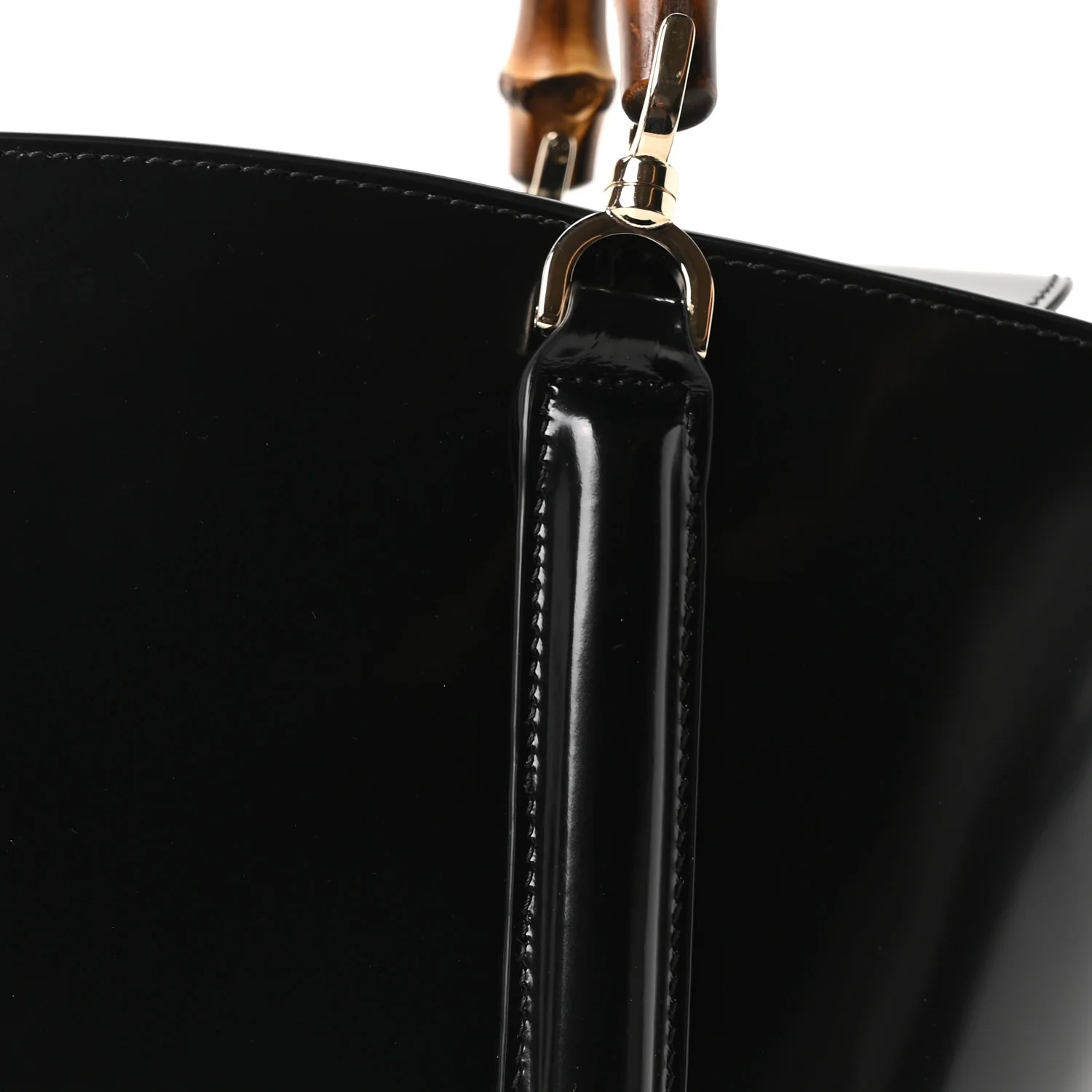 Spice Lux Nappa Bamboo Basket Bag Black - Top Club