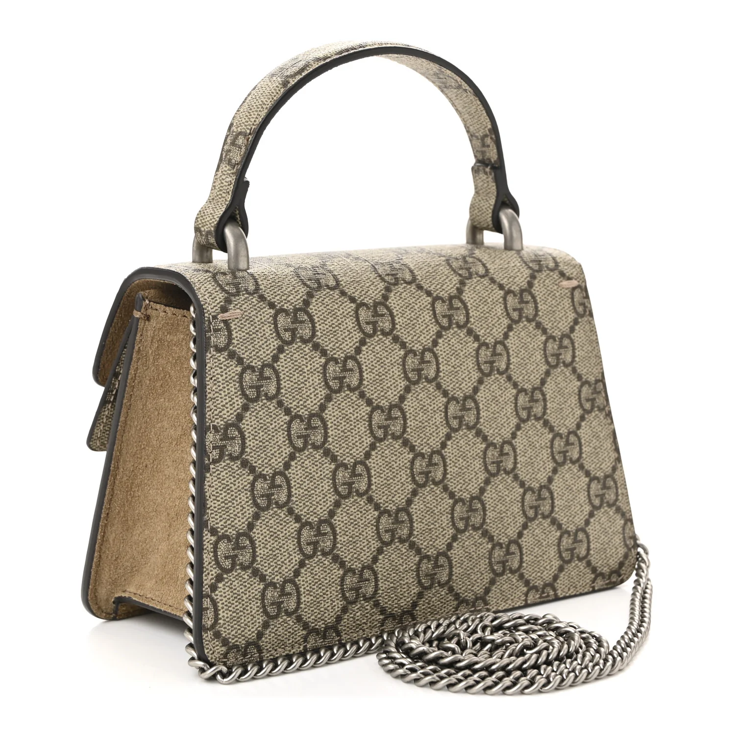 GG Supreme Monogram Mini Dionysus Top Handle Bag Taupe - Top Club