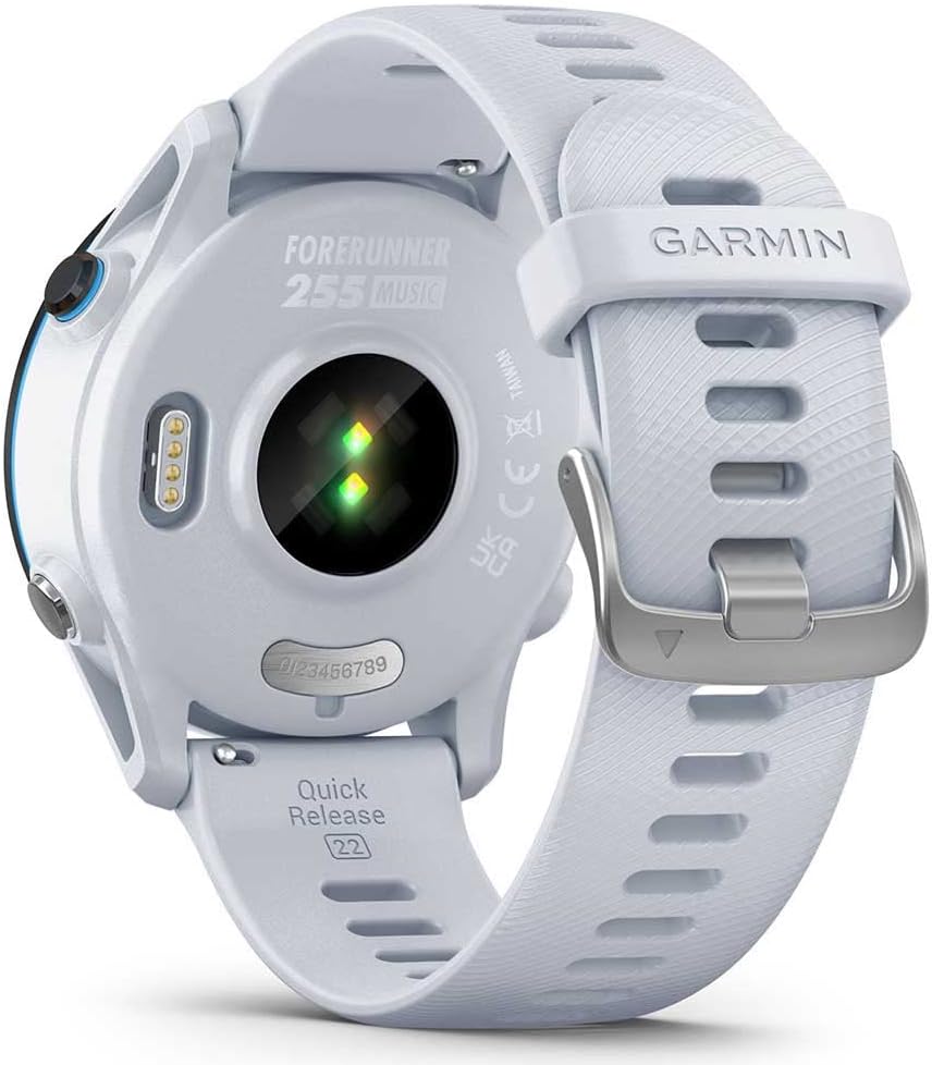 Forerunner 255 Music, Smartwatch, 46mm, GPS multi-band, Cardio, VO2max, Running Power, HRV Status, Piani gratuiti 5K, 10K e 21K, Memoria per Musica