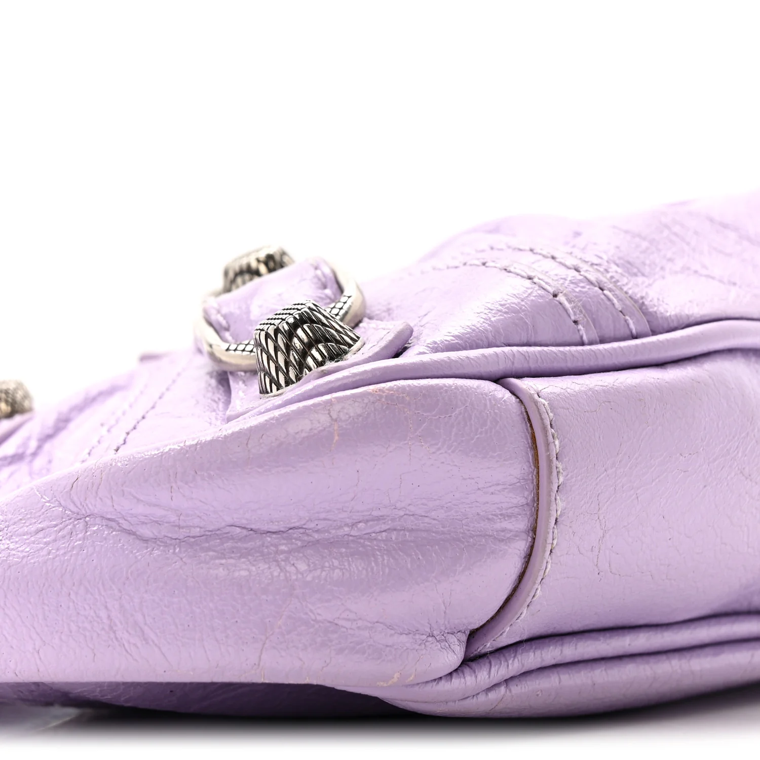 Agneau Arena Le Cagole Mini Purse With Chain Lilac - Top Club