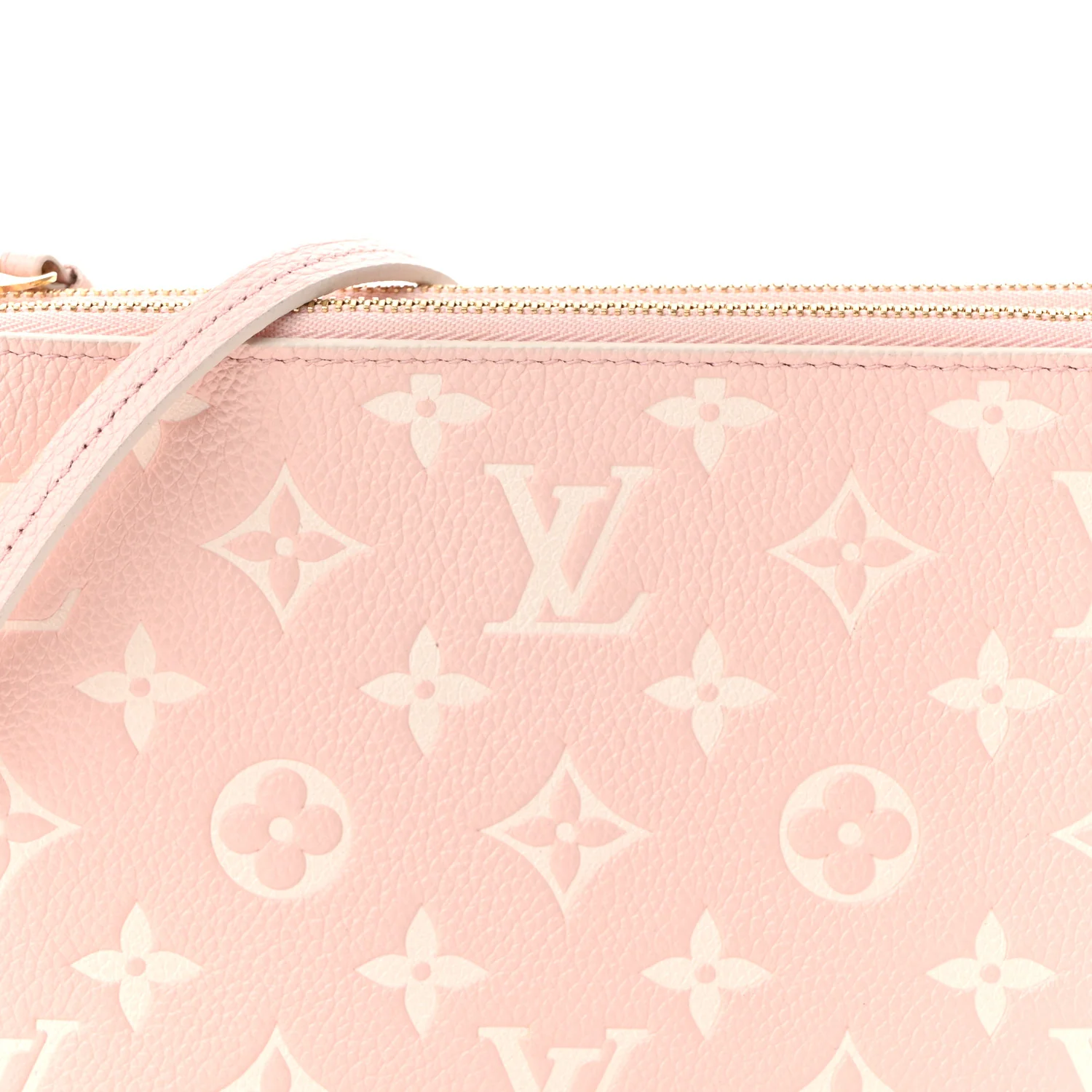 Empreinte Monogram Double Zip Pochette Rose - Top Club