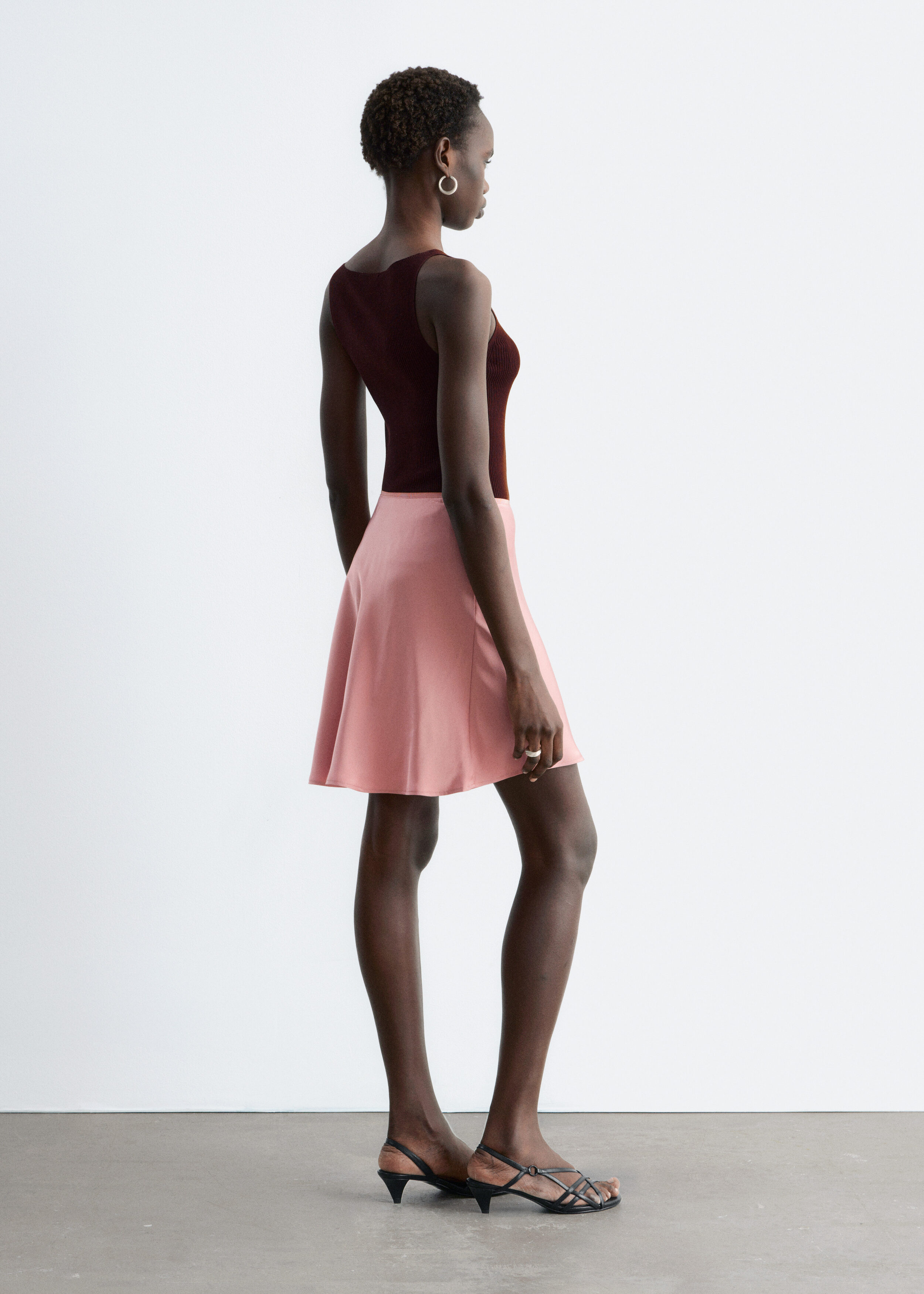 & Other Stories BIAS-CUT VISCOSE MINI SKIRT