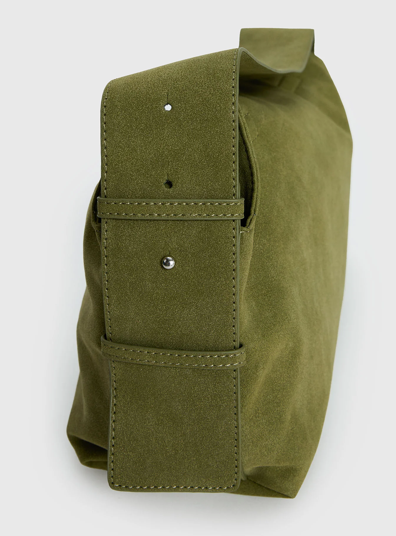 Seraphia Faux Suede Shoulder Bag Green