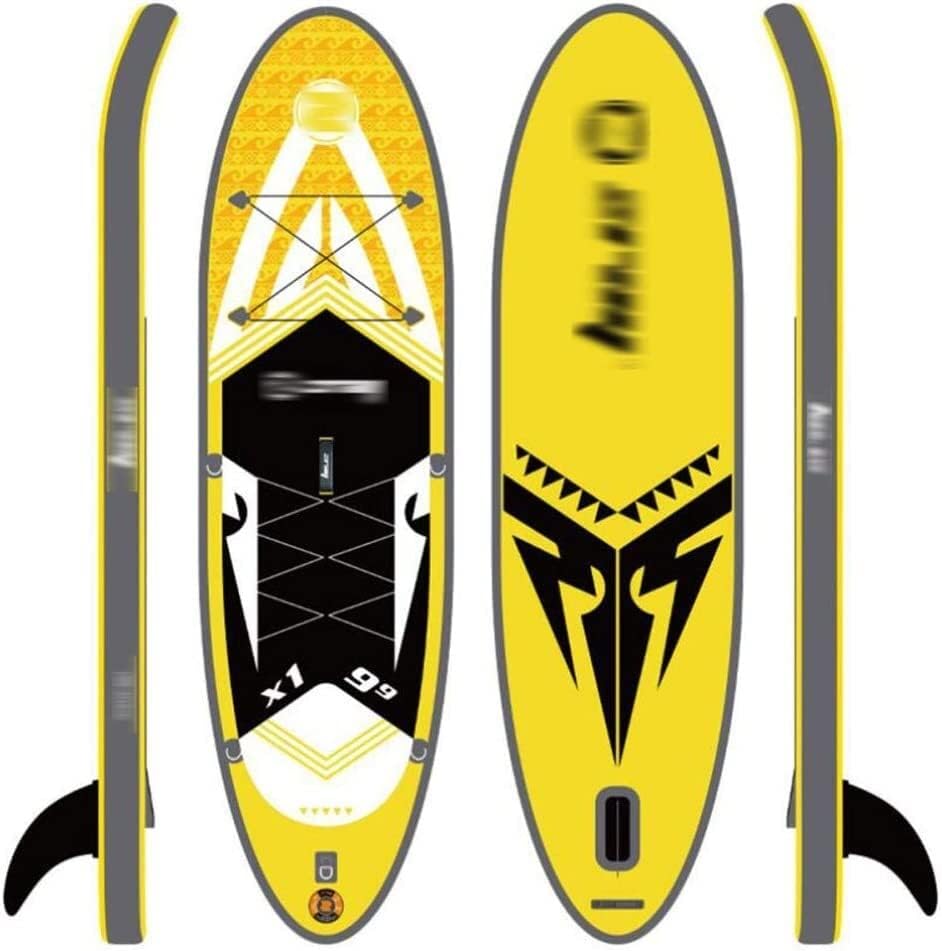Tavola da Paddle per Adulti, Tavole Gonfiabili Tavola da Stand Up Paddle Gonfiabile, Tavola da Surf Tavola SUP Piattaforma Antiscivolo Posizione Ampia Controllo del Surf Set Pompa Manuale Pinna Rimo