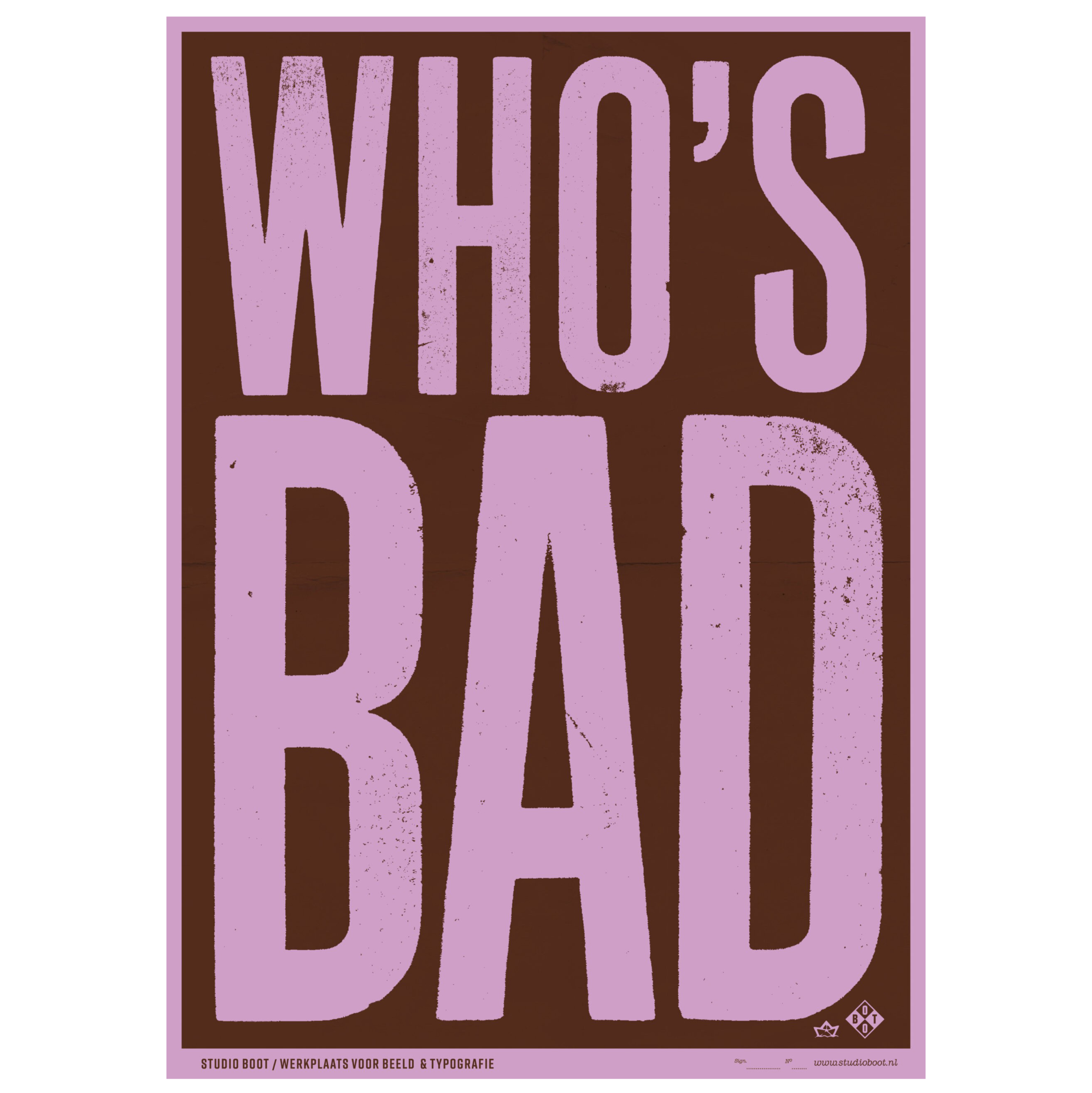 Poster Who's bad