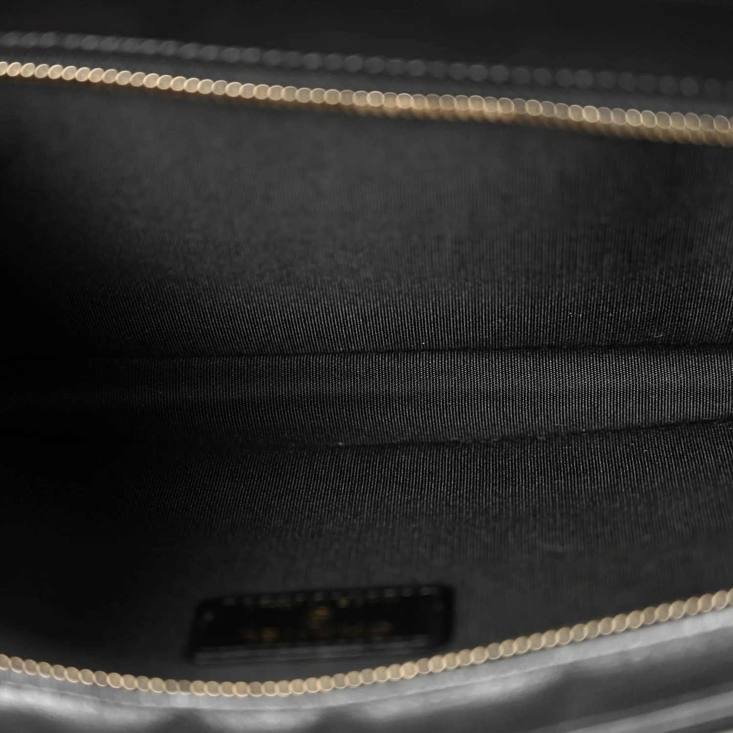 Lambskin Quilted Front Pocket Clutch With Chain Black - Top Club
