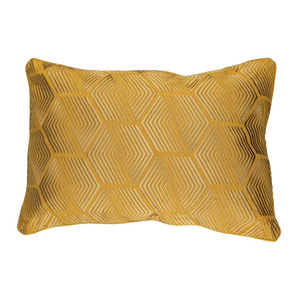 Kussen linnen Art Deco ochre