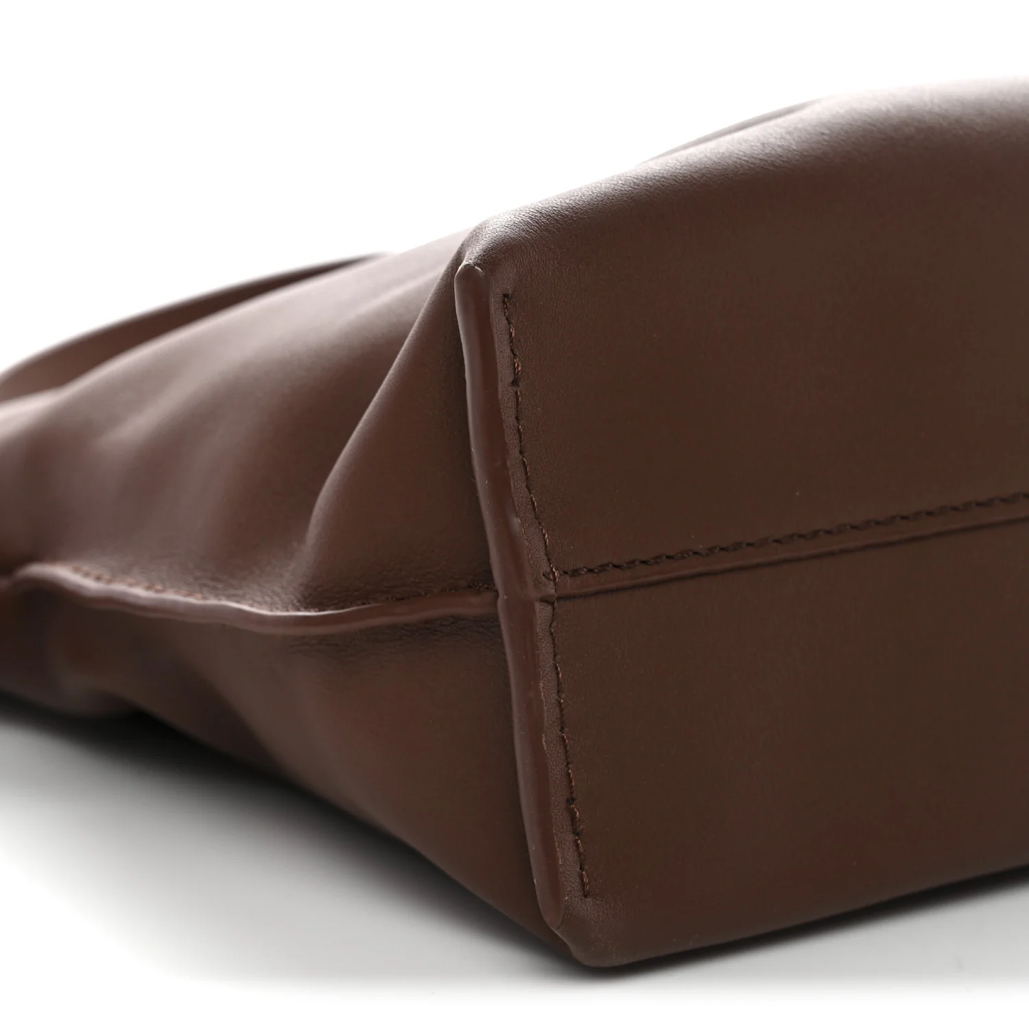 X SUNA FUJITA Nappa Flamenco Knot Clutch Havana - Top Club