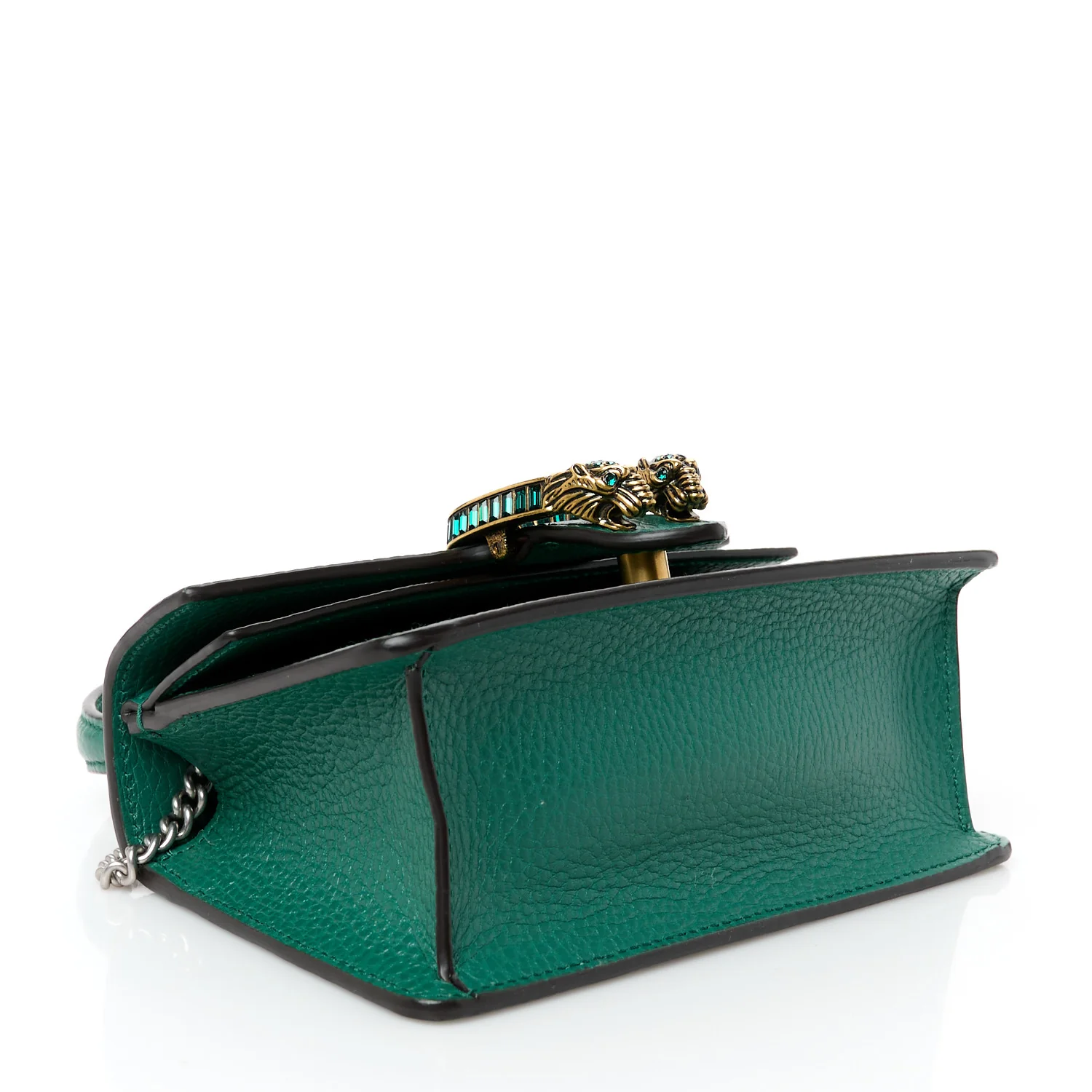 Dollar Calfskin Crystal Mini Dionysus Top Handle Bag Emerald - Top Club