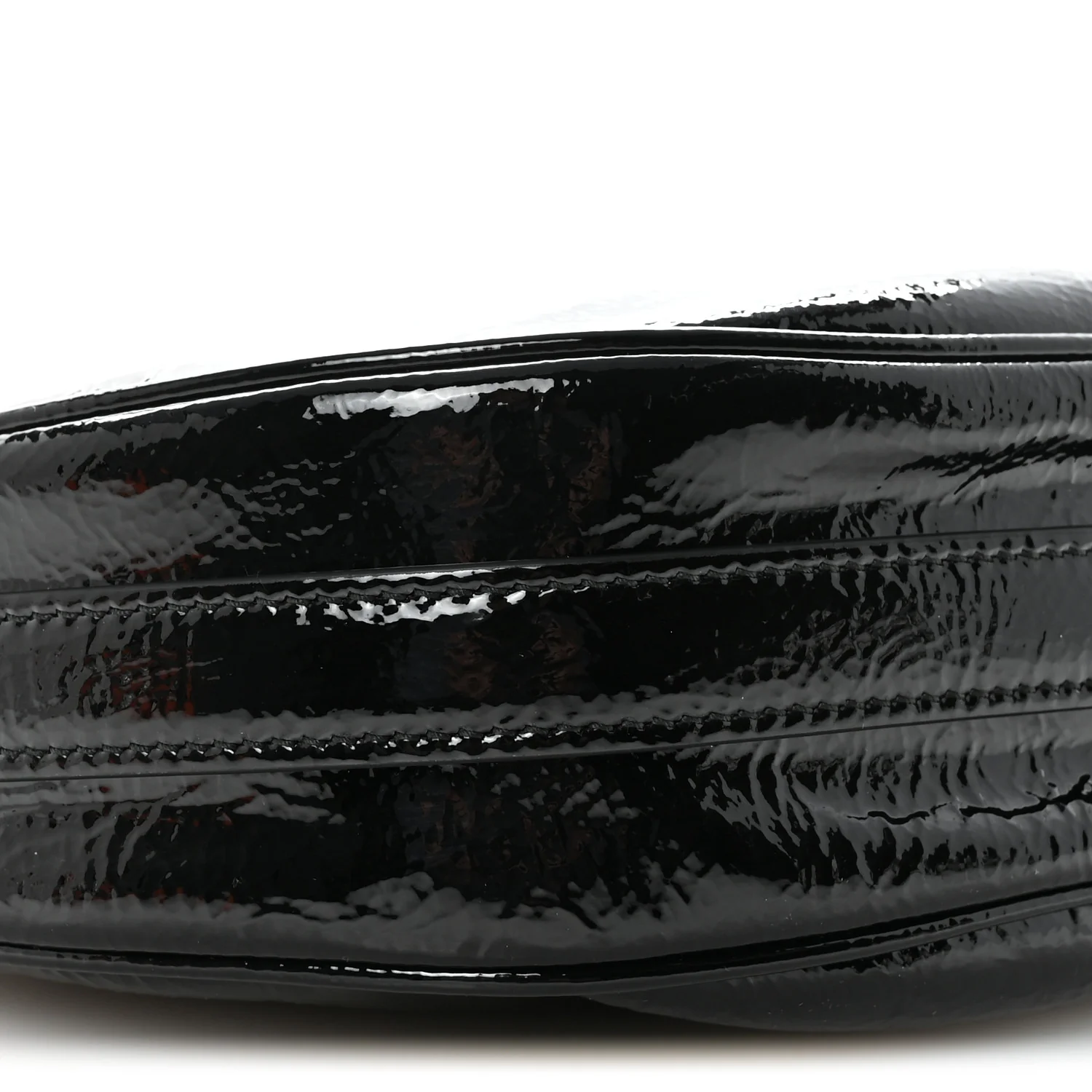 Patent Naplak Arque Shoulder Bag Black - Top Club