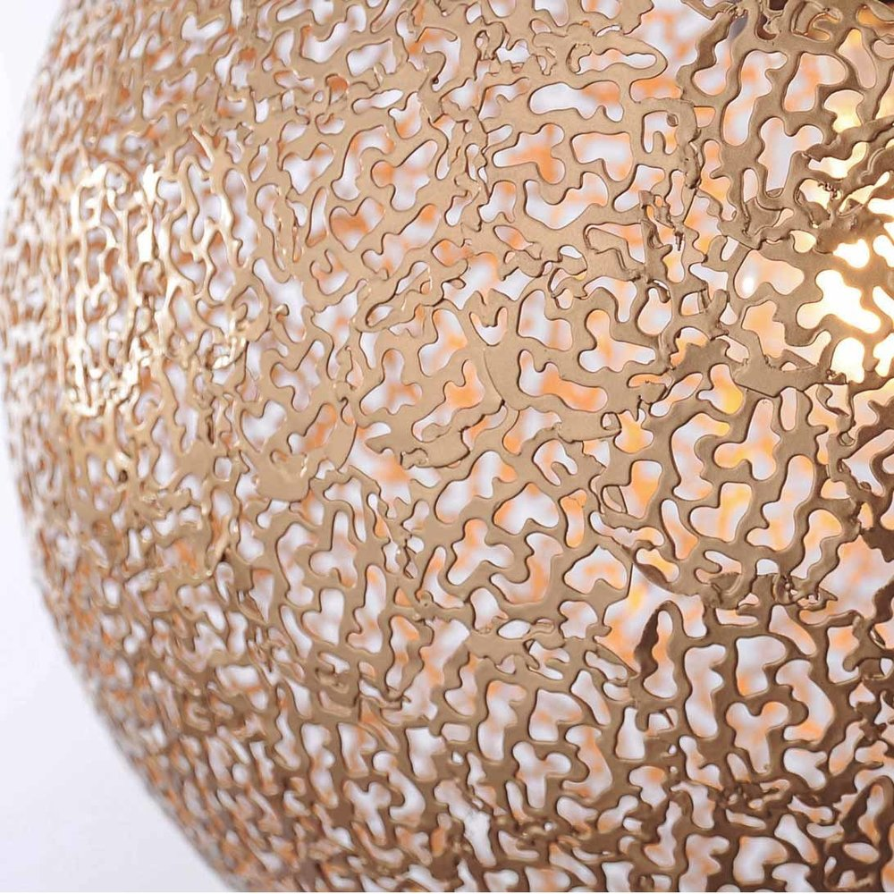 MOON HANGLAMP 50CM GOUD/GOUD