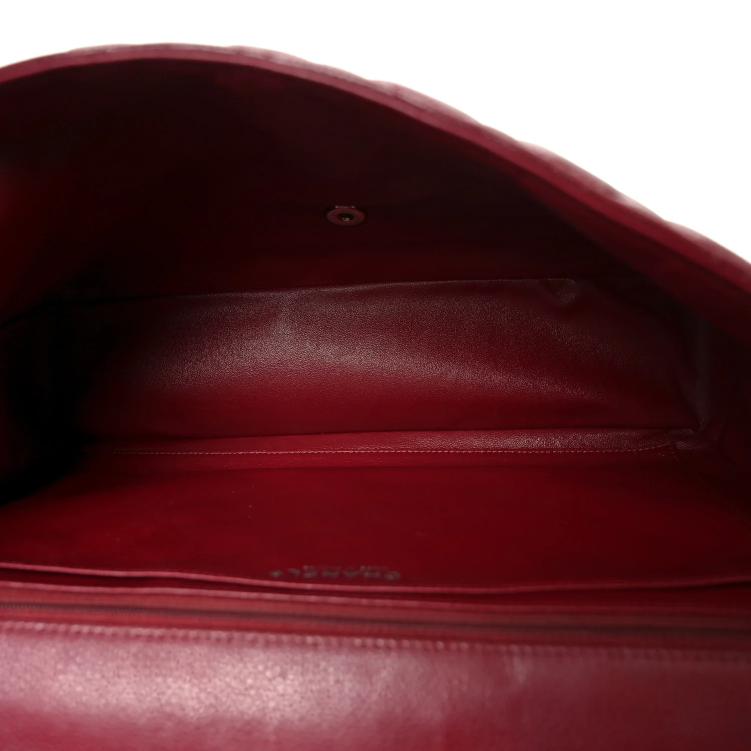 Caviar Quilted Maxi Single Flap Dark Red - Top Club