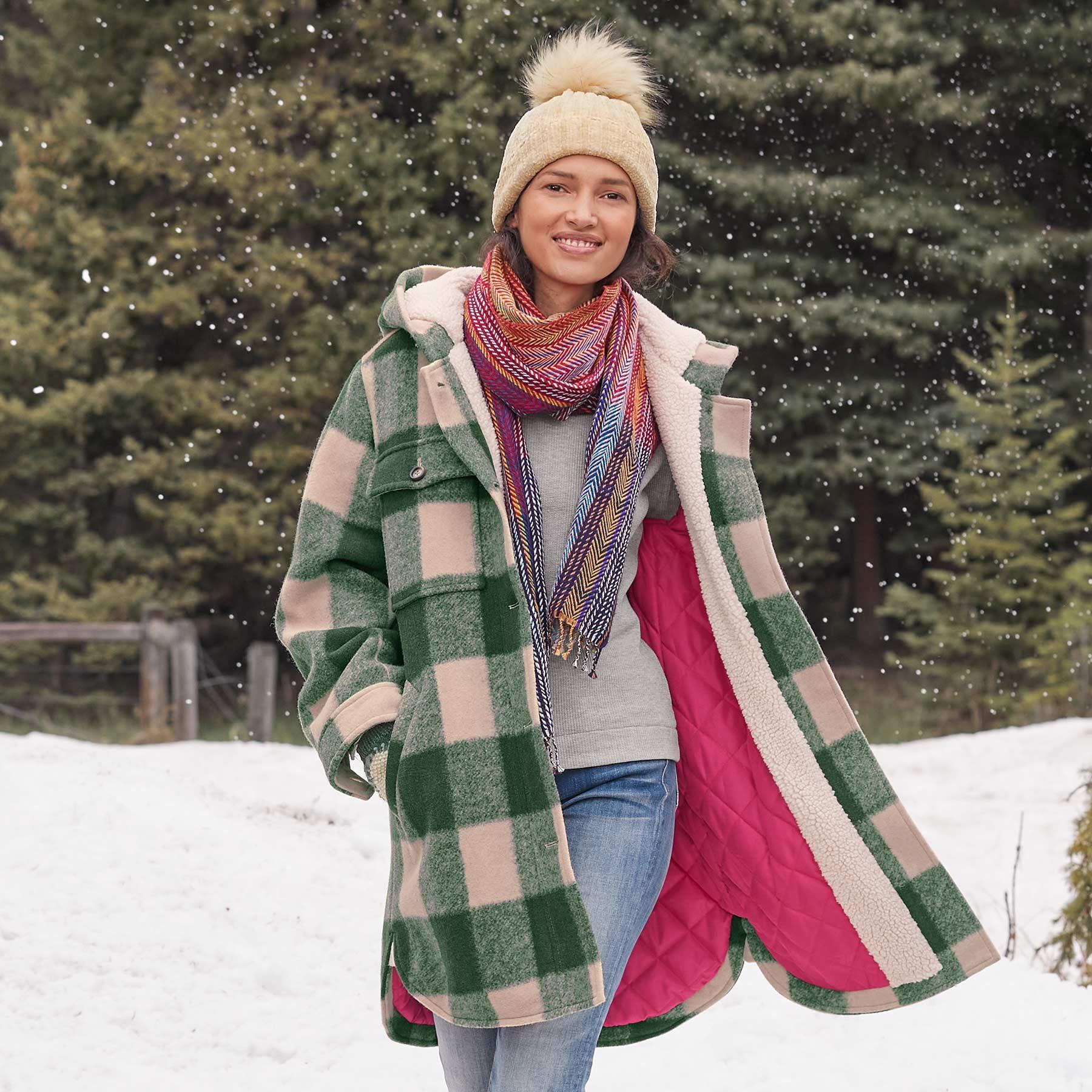 Fireside Plaid Jacket, Petite - Sundance Living