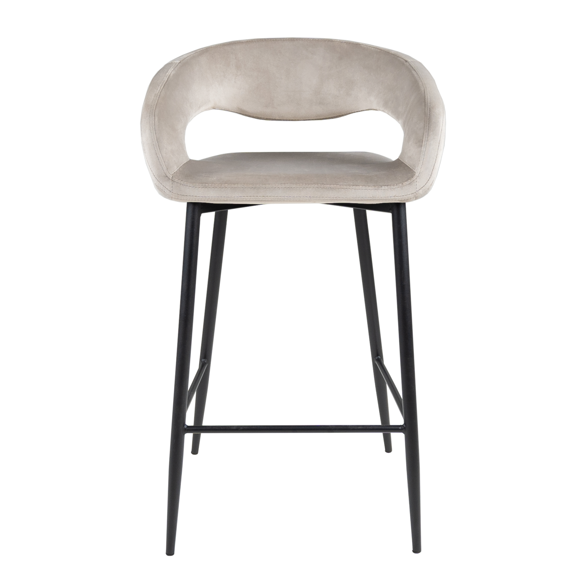 Kick barkruk Lenn velvet -Champagne