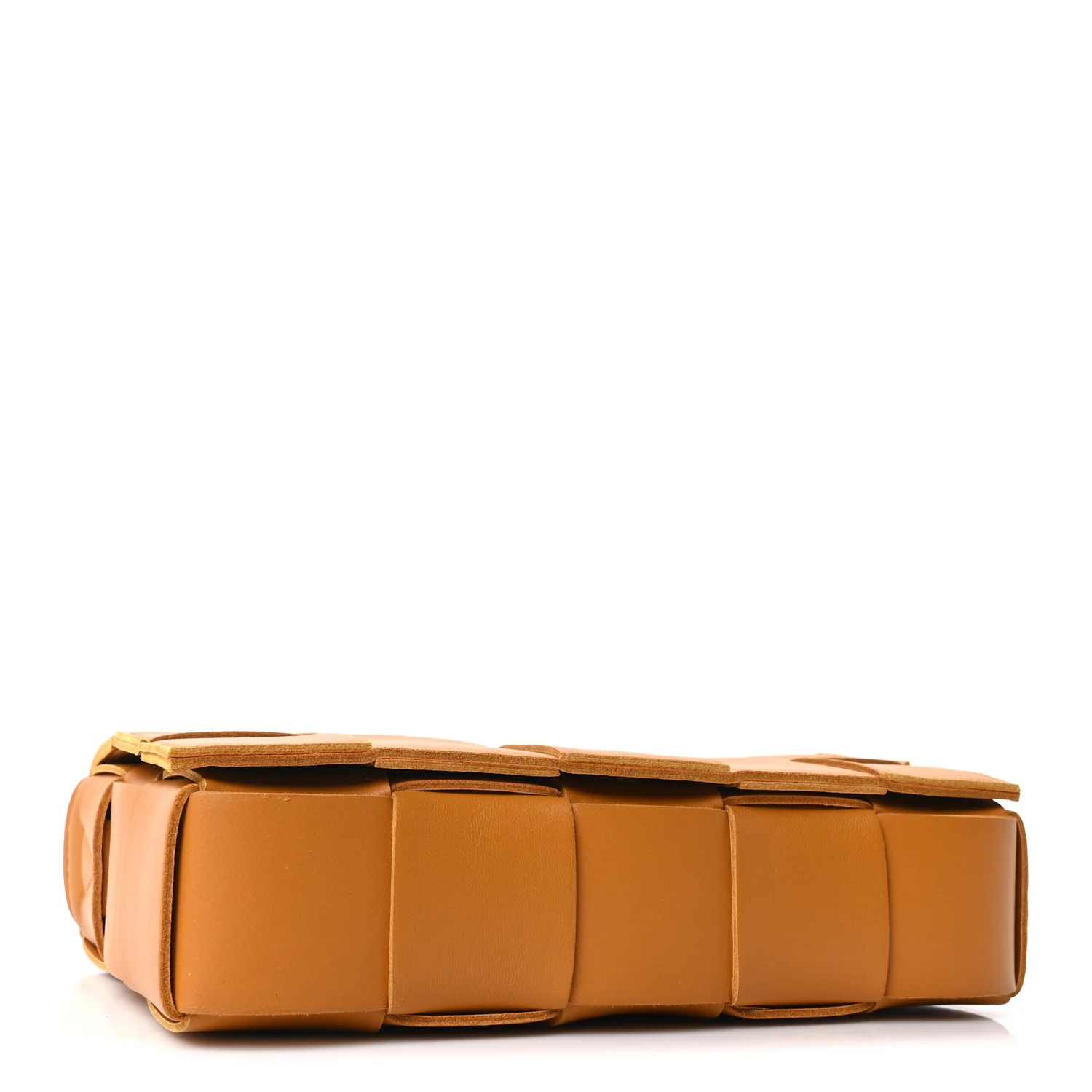 Lambskin Maxi Intrecciato Small Cassette Crossbody Bag Clay - Top Club