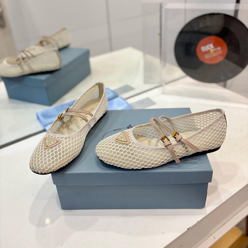 PRADA Mesh fabric ballerinas - Top Club