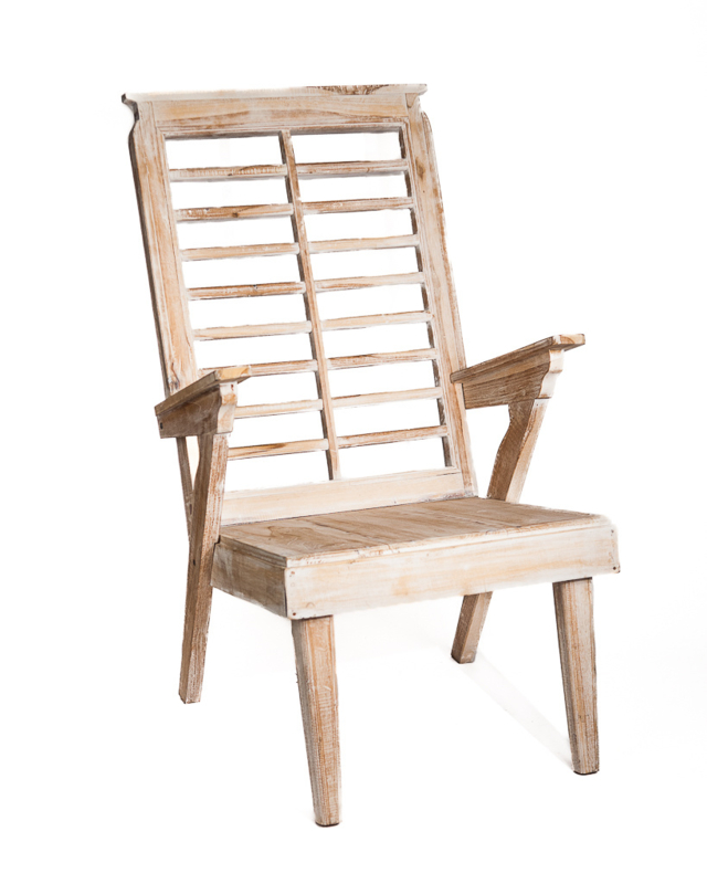 Teakhouten Louvre lounge stoel Bali Styling original