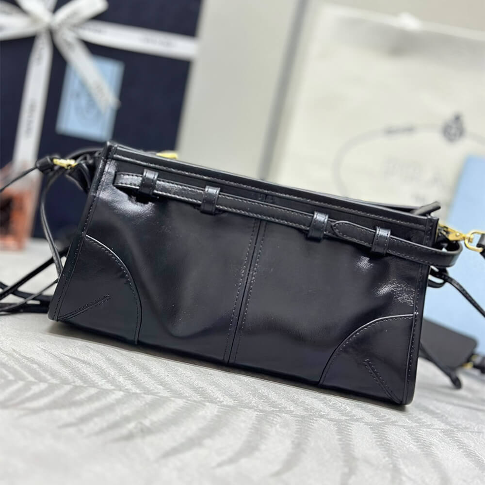 Prada Bonnie small leather shoulder bag(HIGH-END GRADE) - Top Club