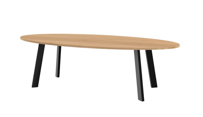 Studio HENK tafel New Co Ovaal, zwart frame - Smart Collecti