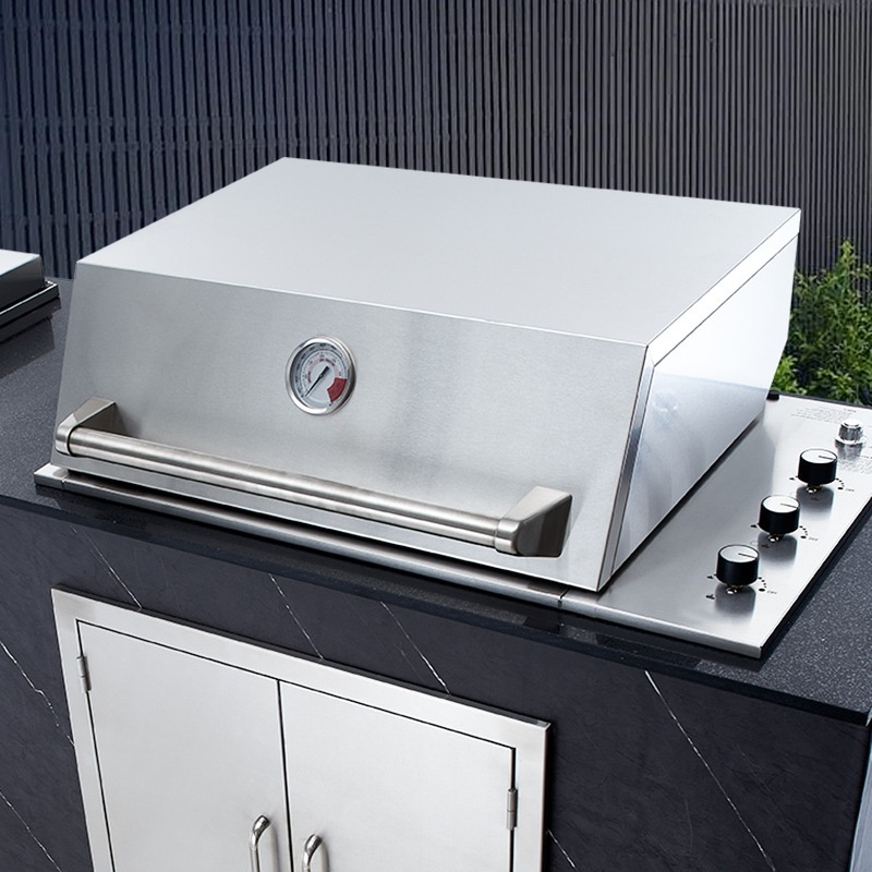 Built-In Stainless Steel Gas Grill Digital Timer Control