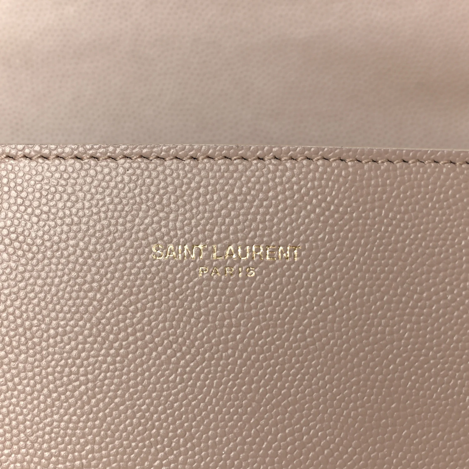 Grain de Poudre Medium Classic Monogram Cassandra Top Handle Dark Beige - Top Club