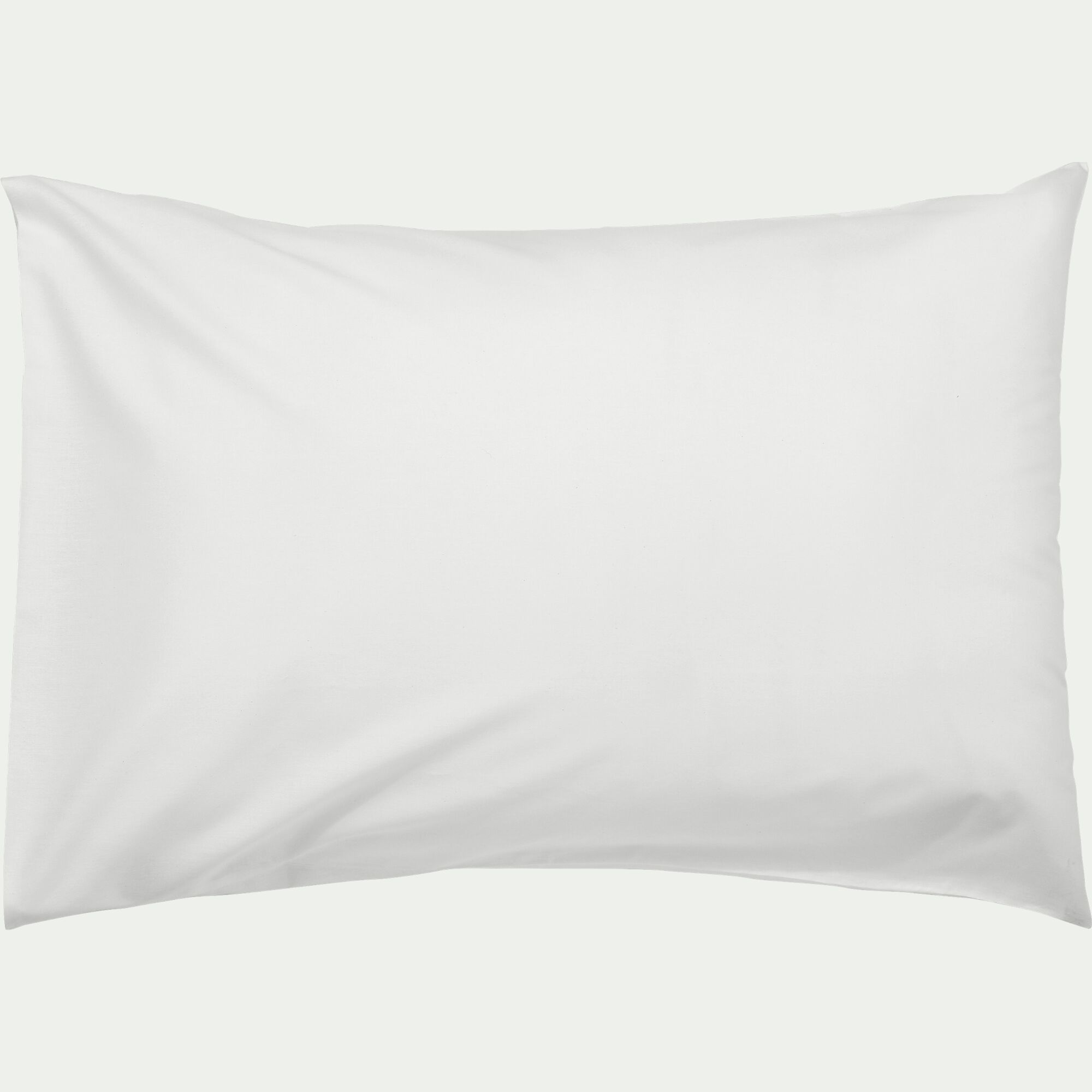 EOLI - Lot de 2 taies d'oreiller en coton 50x70cm - blanc optique