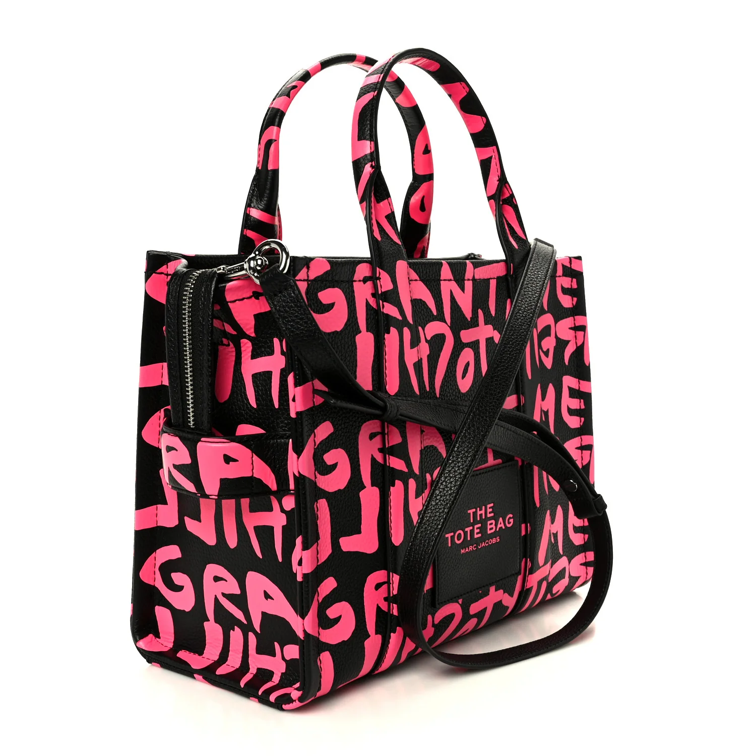 X STEPHEN SPROUSE Grained Calfskin Medium The Tote Bag Pink - Top Club