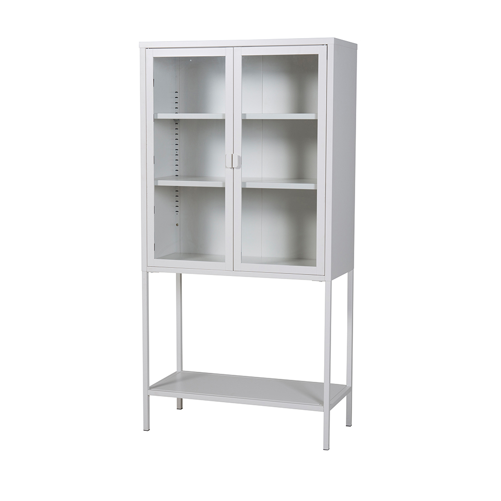 Metalen vitrinekast Claes Wit