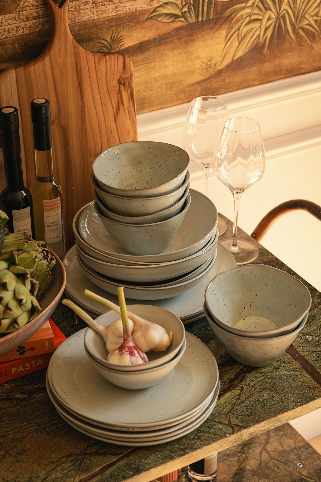 Presenteerbord grey glaze