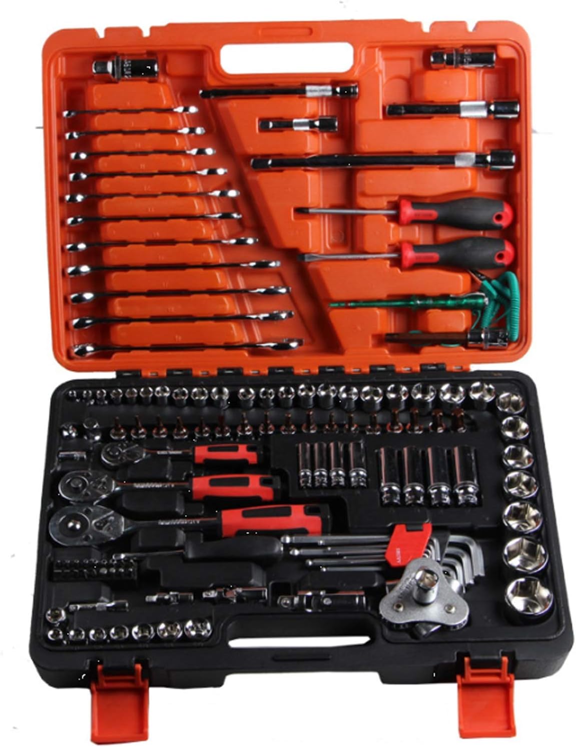 Kit di Riparazione Automatica 121 Pezzi Manicotto a cricchetto Set di filtri esagonali per Manutenzione Automatica Set di Strumenti per Portafoglio di Manutenzione Set di Strumenti