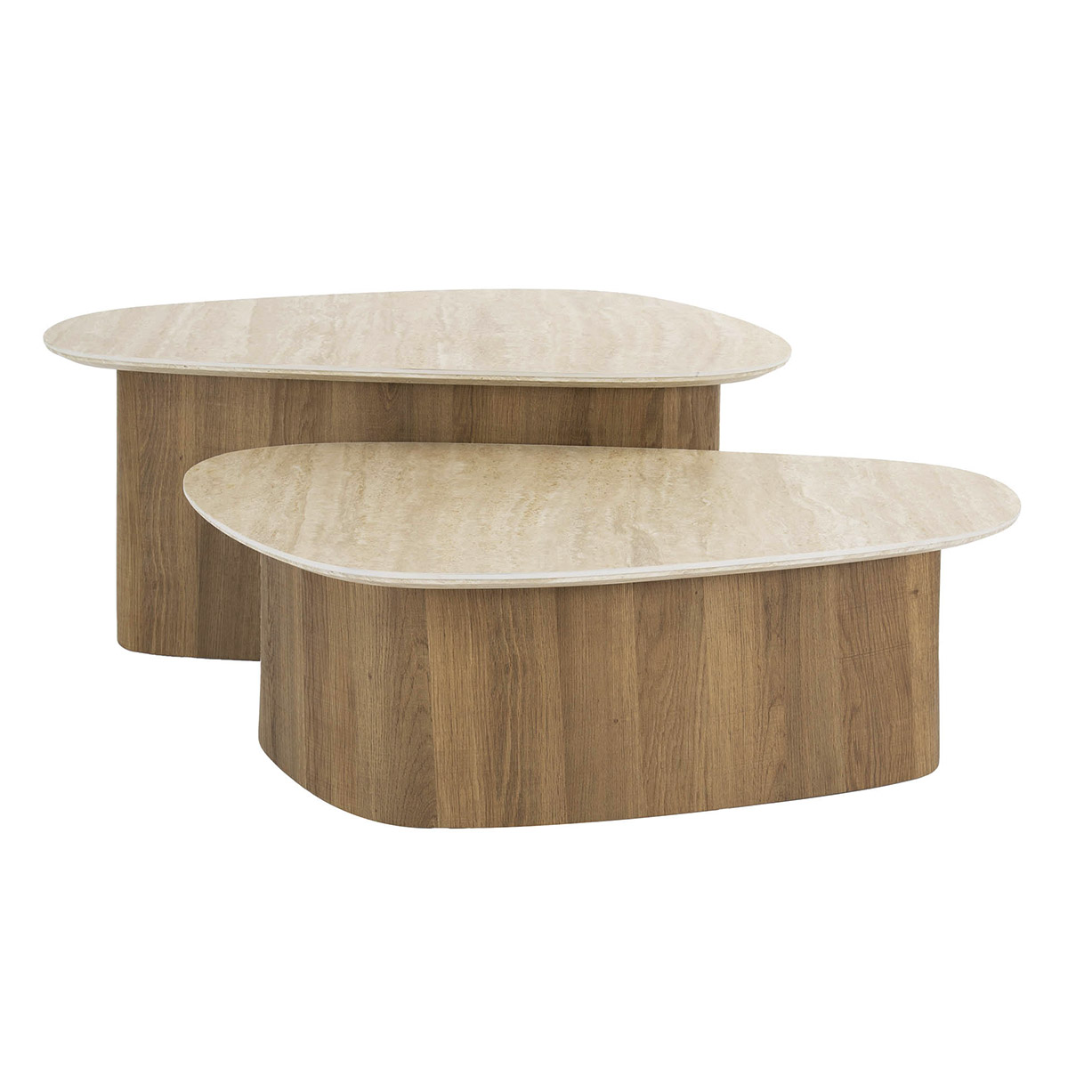Salontafel Limestone Triangle Duo